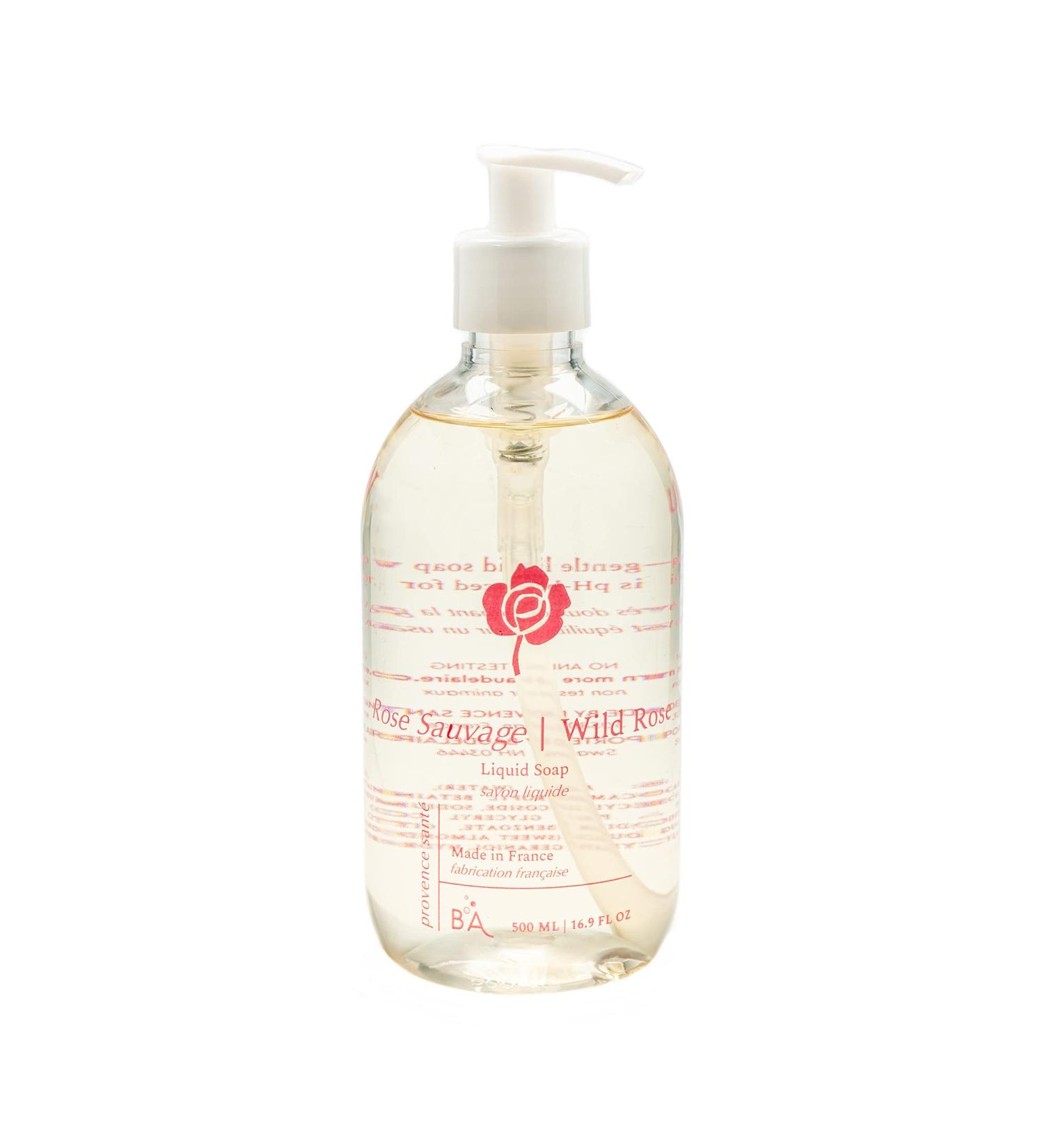 Provence Sante PS Rose Liquid Soap 16.9 oz - Gentle Cleansing Formula - Buy Online on GoSupps.com