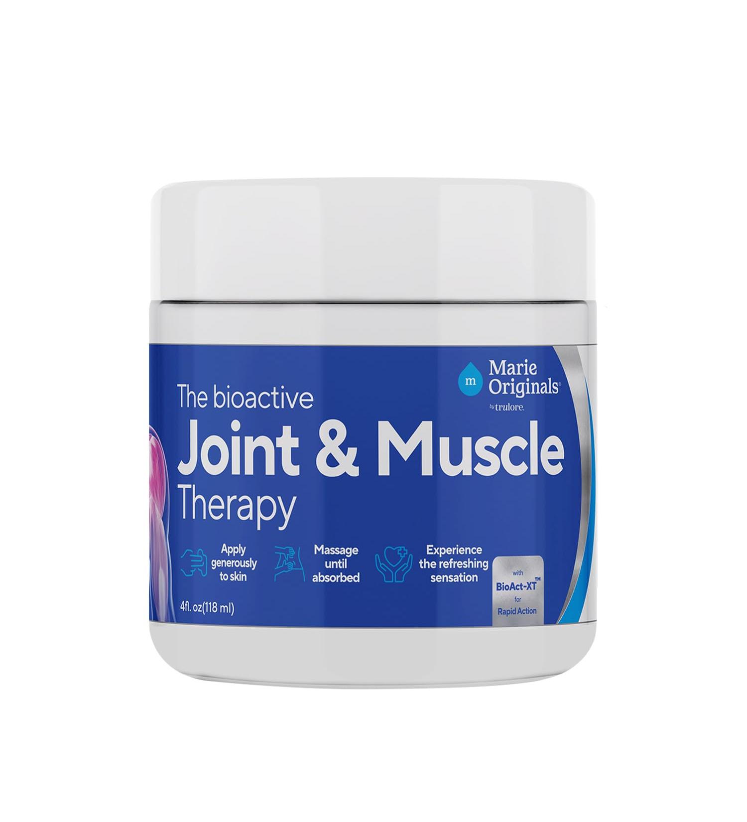 Marie Originals Joint & Muscle Therapy | Non Greasy Topical Pain Relief Cream - with Natural Essential Oils for Soothing Muscle & Joint Cooling Sensation Easy to Apply | 4 oz - Buy Online on GoSupps.com