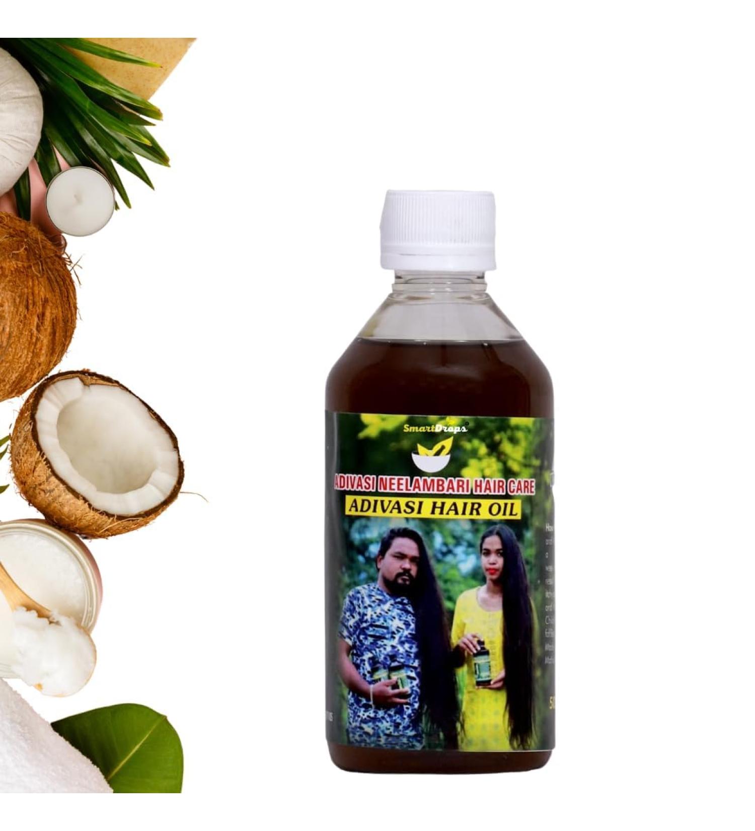 Buy Ayurvedic Adivasi Hair Oil | Natural Hair Growth & Fall Control for Men & Women - Buy Online on GoSupps.com