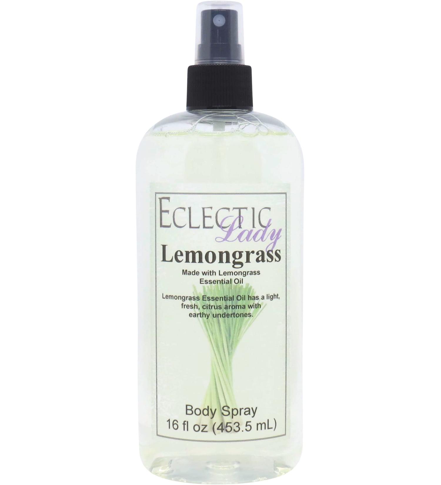Lemongrass Essential Oil Body Spray 16 ounces Body Mist for Women with Clean Light & Gentle Fragrance Long Lasting Perfume with Comforting Scent for Men & Women Cologne with Soft Subtle Aroma 16 Fluid Ounces - Buy Online on GoSupps.com