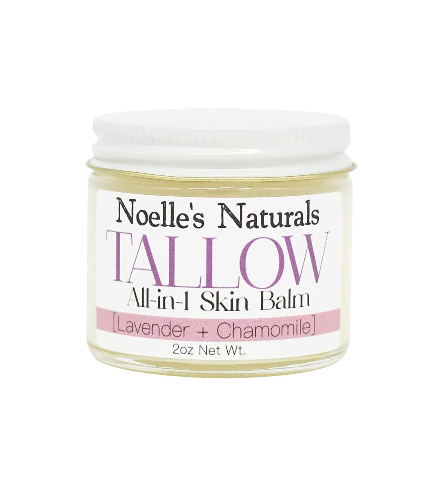 Organic Tallow Balm - 2oz Jar - Lavender Chamomile - All-In-One Skin Balm - Soothing Healing Moisturizing for all Skin Types - Excellent for Dry Skin Eczema Burns Cuts Boo-Boos Cracked Heels - Buy Online on GoSupps.com