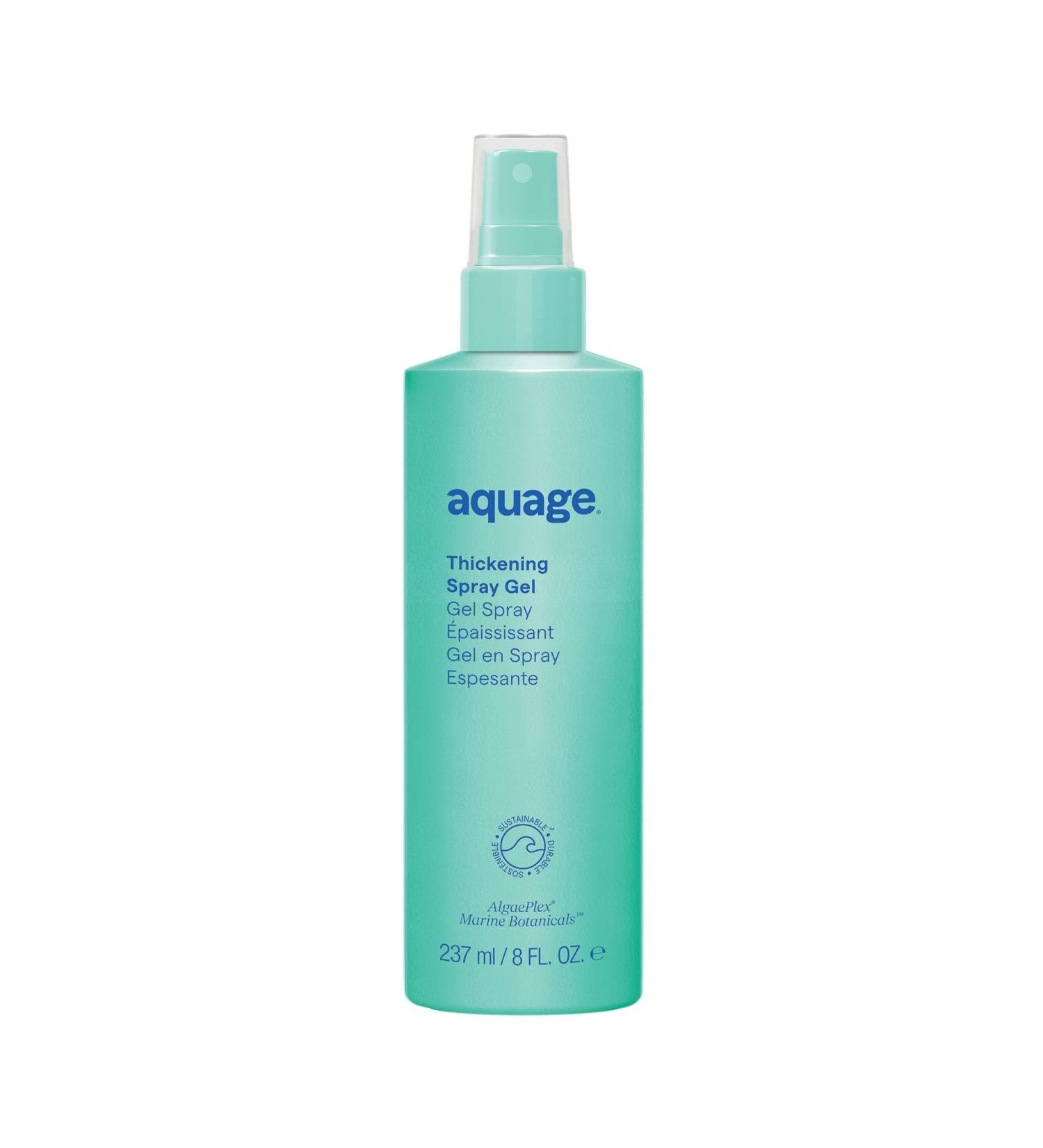 Aquage Thickening Spraygel Firm-Hold Styling Spray with Ultraflex Polymer Technology Thickens & Strengthens Fine Thin Hair That Lacks Body & Vitality Floral - Consciously Crafted 8 Fl Oz (Pack of 1) - Buy Online on GoSupps.com