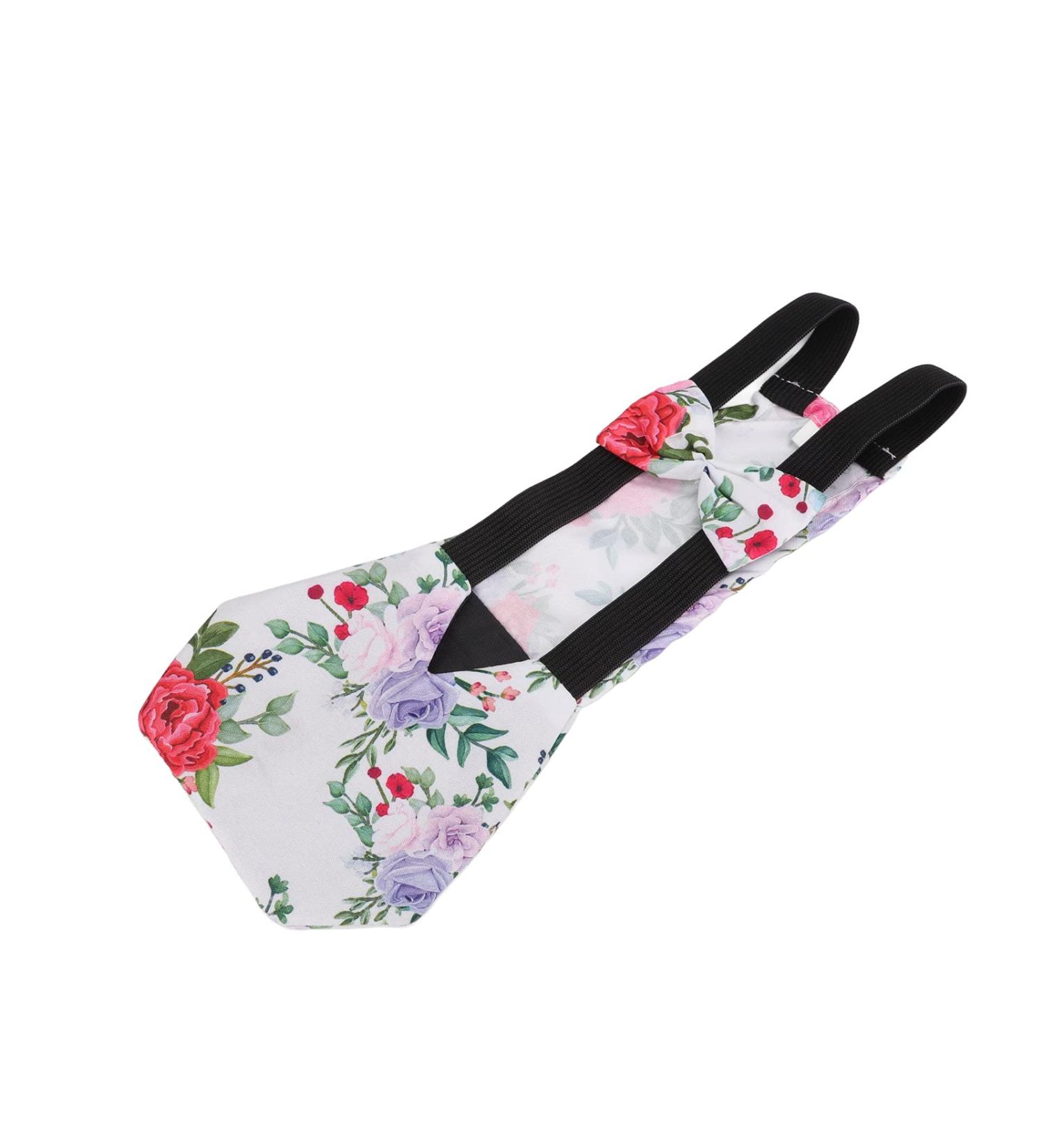 Zerodis Pet Chicken Diapers - Small Size Peony Flower Pattern Tight Belt Diapers for Poultry - Poop Pocket Included - Buy Online on GoSupps.com