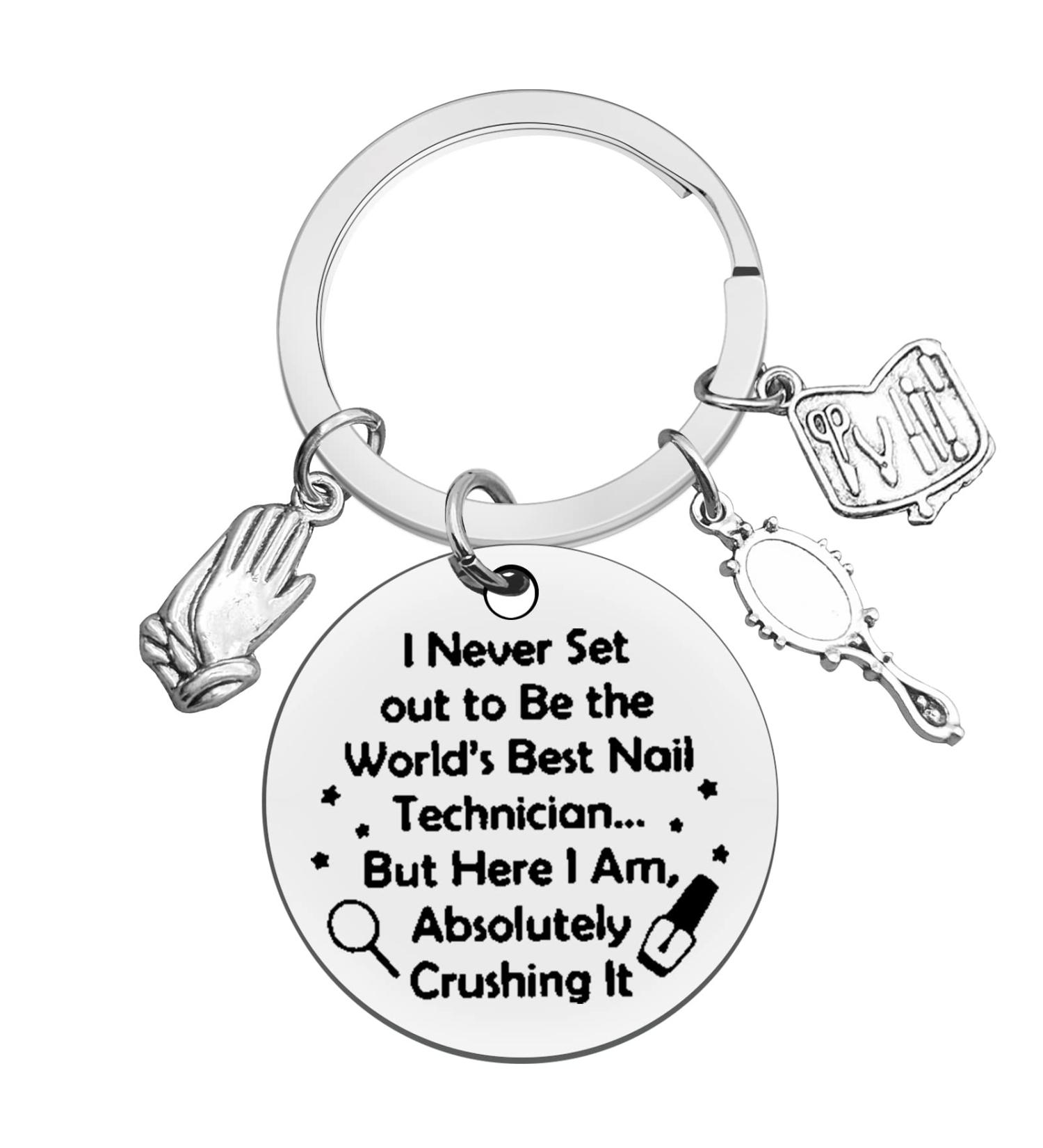 Ximalun Nail Tech Gifts Keyring Nail Technician Gifts Manicurist Graduation Gifts Beautician Gifts Nail Stylist Gifts Christmas Birthday Gifts Nail Tech Gifts for Women - Buy Online on GoSupps.com