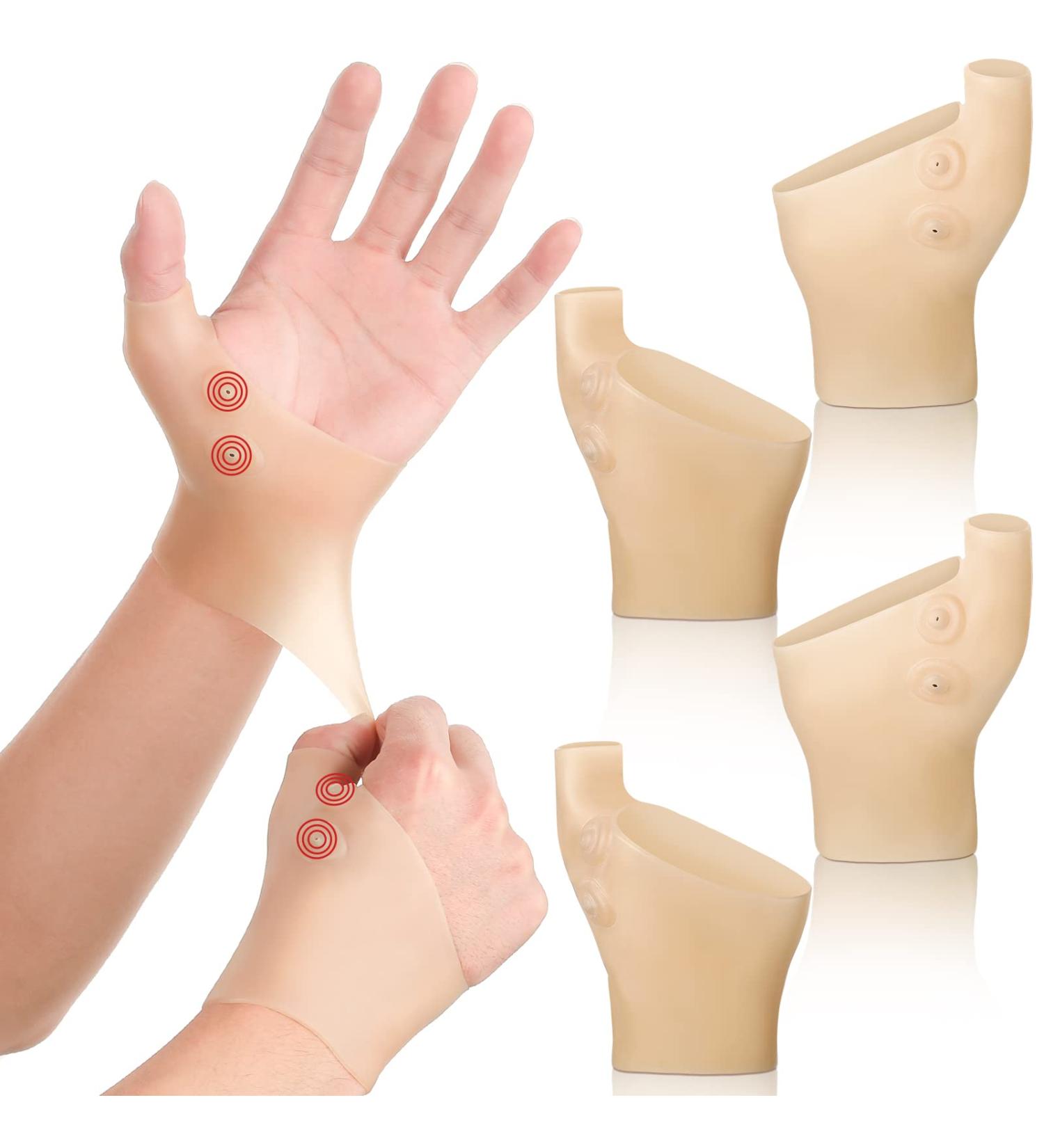4-Piece Waterproof Gel Wrist Thumb Braces for Arthritis Pain Relief - Men and Women (2 Pairs) - Buy Online on GoSupps.com