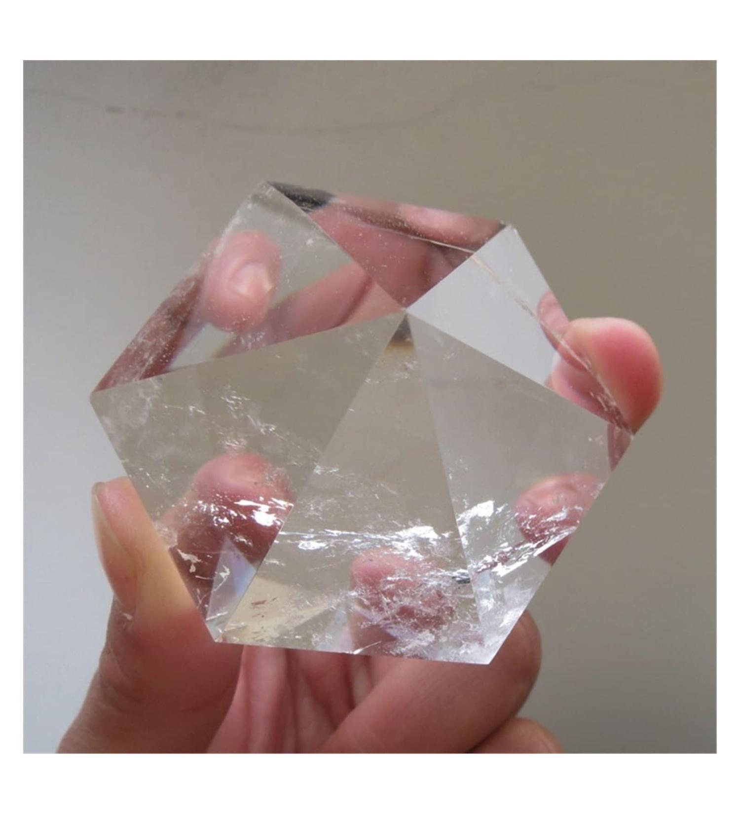Crystal Pyramid New Type Hexagonal Pyramid 6 Faced Natural Clear Quartz Cap Pyramid Reiki Stone Crystal Reiki - Buy Online on GoSupps.com