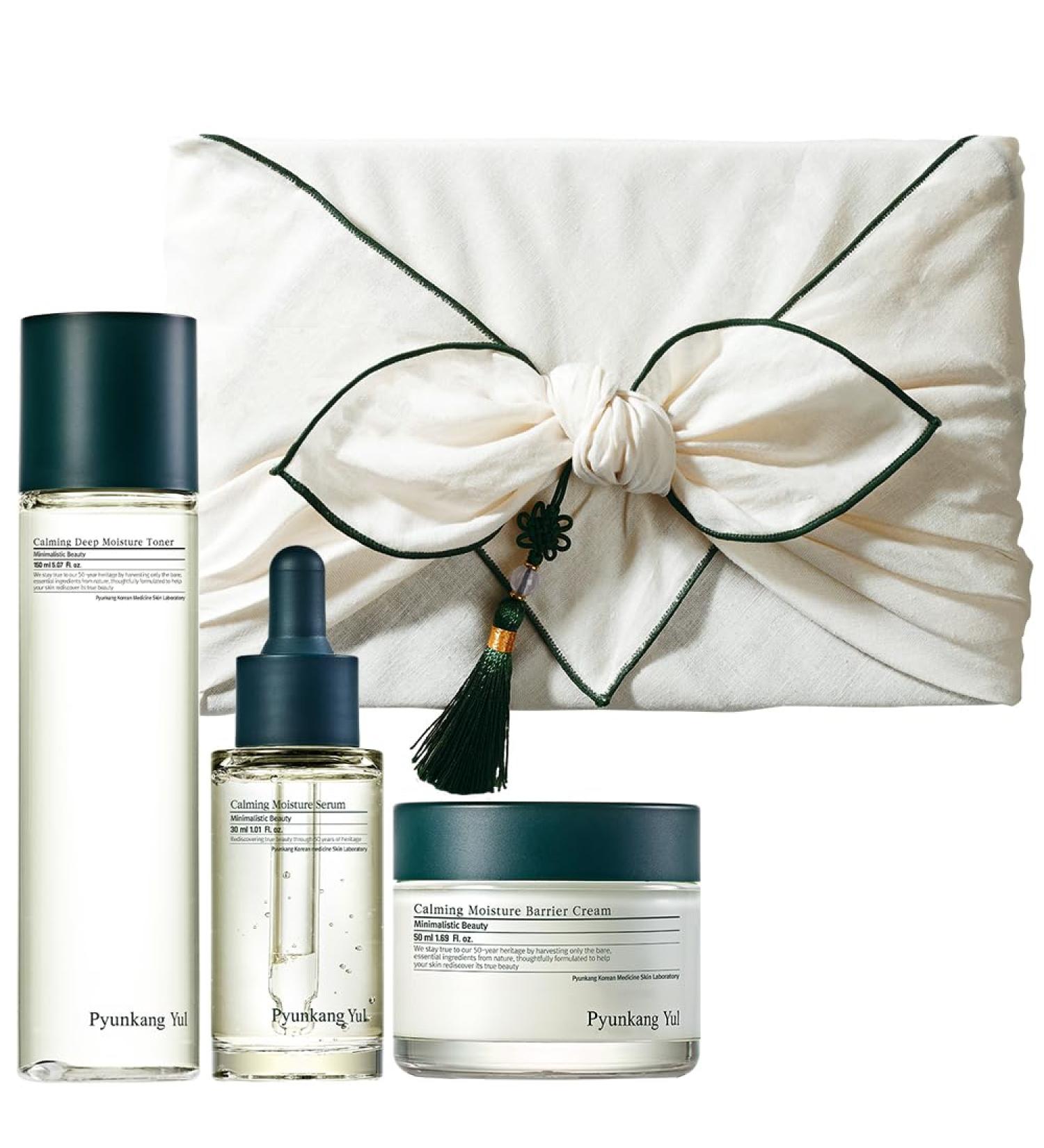  PKY Pyunkang Yul Calming Skincare Gift Set with Premium Gift Wrapping Vegan Korean Skincare (3-item set) Calming line(Gift-Wrapped) - Buy Online on GoSupps.com