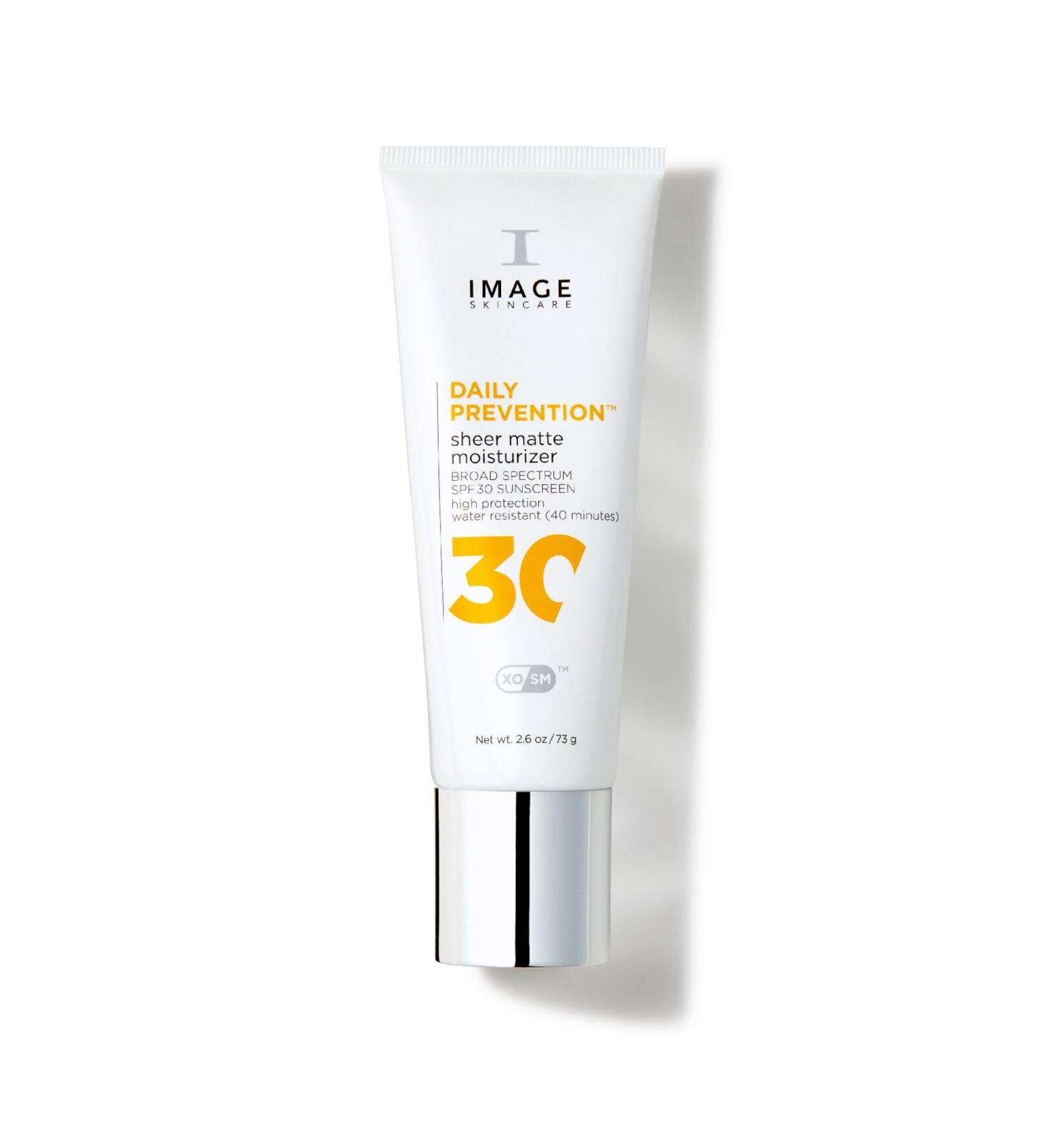 IMAGE Skincare DAILY PREVENTION Sheer Matte Face Moisturiser SPF 30 Sunscreen Lotion Minimises Shine and Smooths Skin's Appearance 73 g - Buy Online on GoSupps.com
