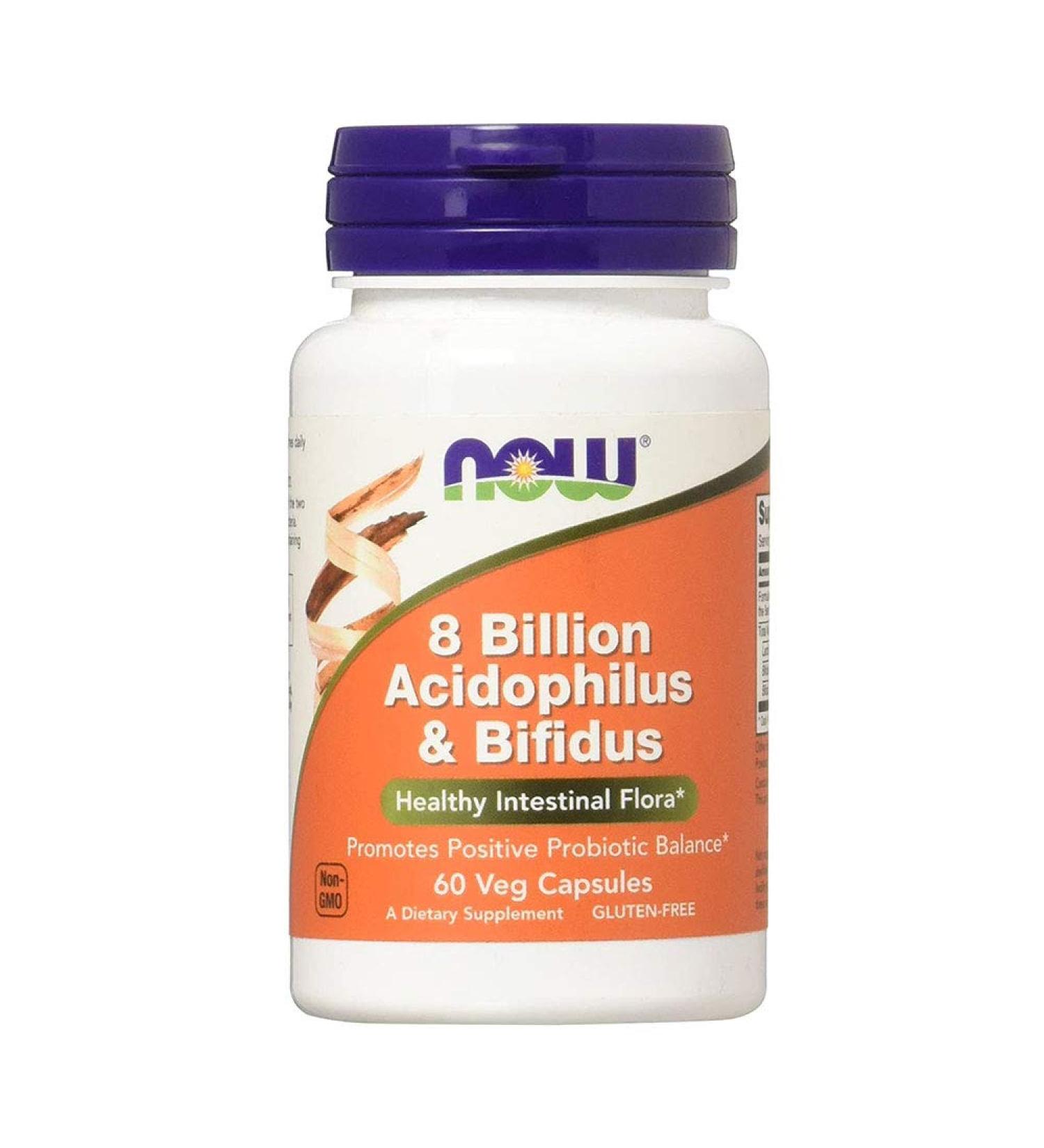 Now Foods Acidophilus and Bifidus 8 Billion 240 Capsules