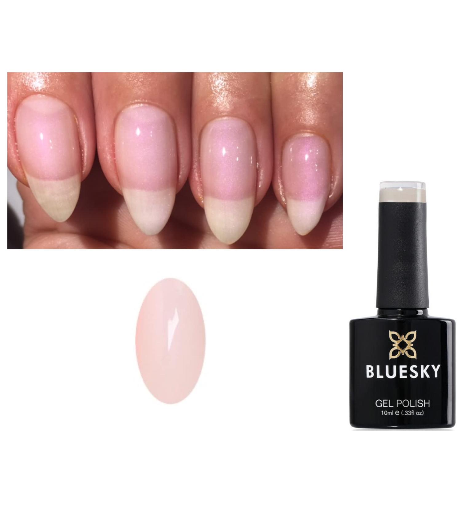 Bluesky Sheer Pink Violet Pearlescent Nail Gel Polish A73 UV LED Soak Off 10ml - Buy Online on GoSupps.com