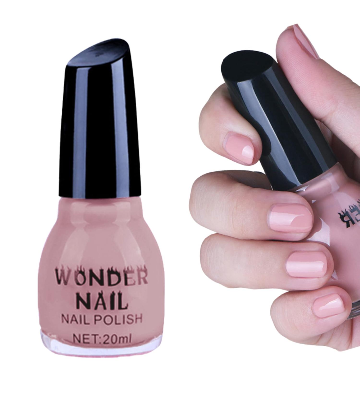 Nail Polish Nude Pink Quick Dry & Long Lasting Nail Varnish Neutral Nail Polish Non-Toxic Water Based Formula Natural Nail Polish for DIY Nail Art Gift 20ml 02 - Buy Online on GoSupps.com