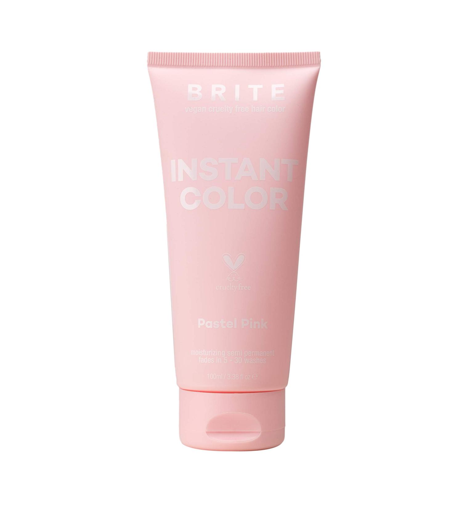 BRITE Pastel Pink Instant Colour Semi-Permanent 3.38floz | Moisturizing, Ammonia Free, Paraben Free, Cruelty Free - Buy Online on GoSupps.com