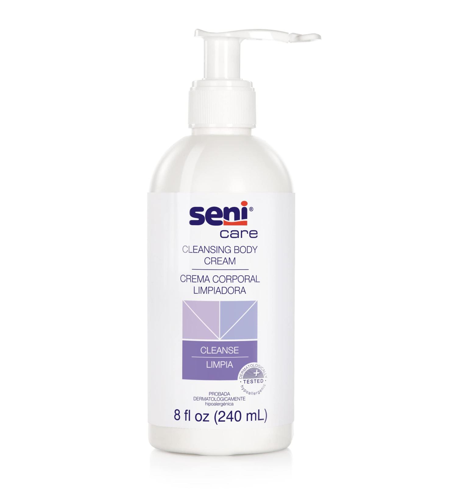 Seni Care Cream Rinse-Free Body Wash 8 oz - Light Scent Pump Bottle 6 Ct | Best for Sensitive Skin - Buy Online on GoSupps.com