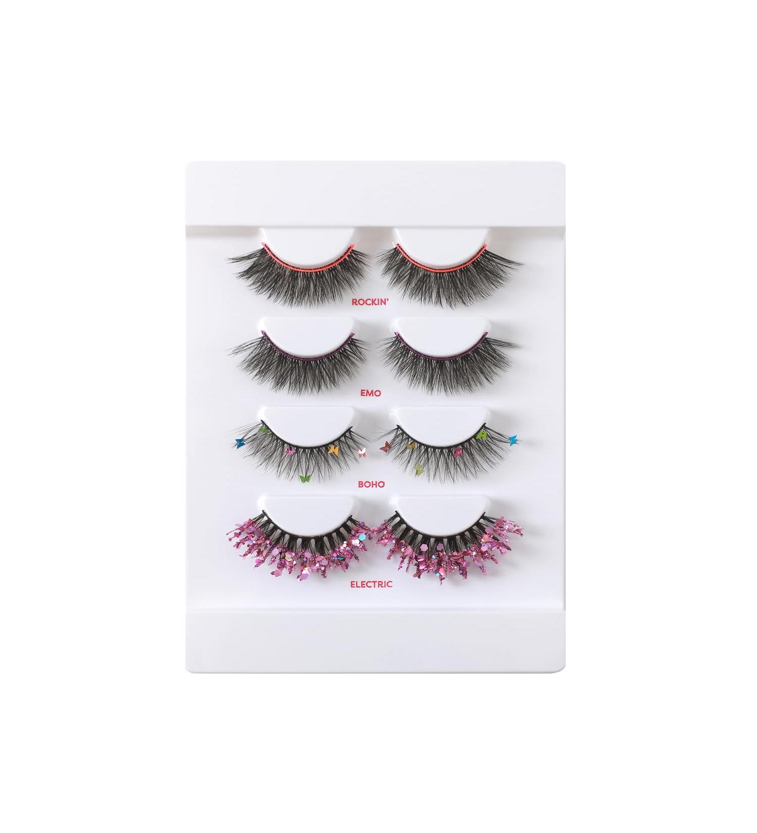 Profusion Cosmetics It s a Vibe Lash Fest - 4-Pair Faux Mink Lash Set for Ultimate Festival Glam | Lightweight & Comfortable for All Eye Shapes - Buy Online on GoSupps.com