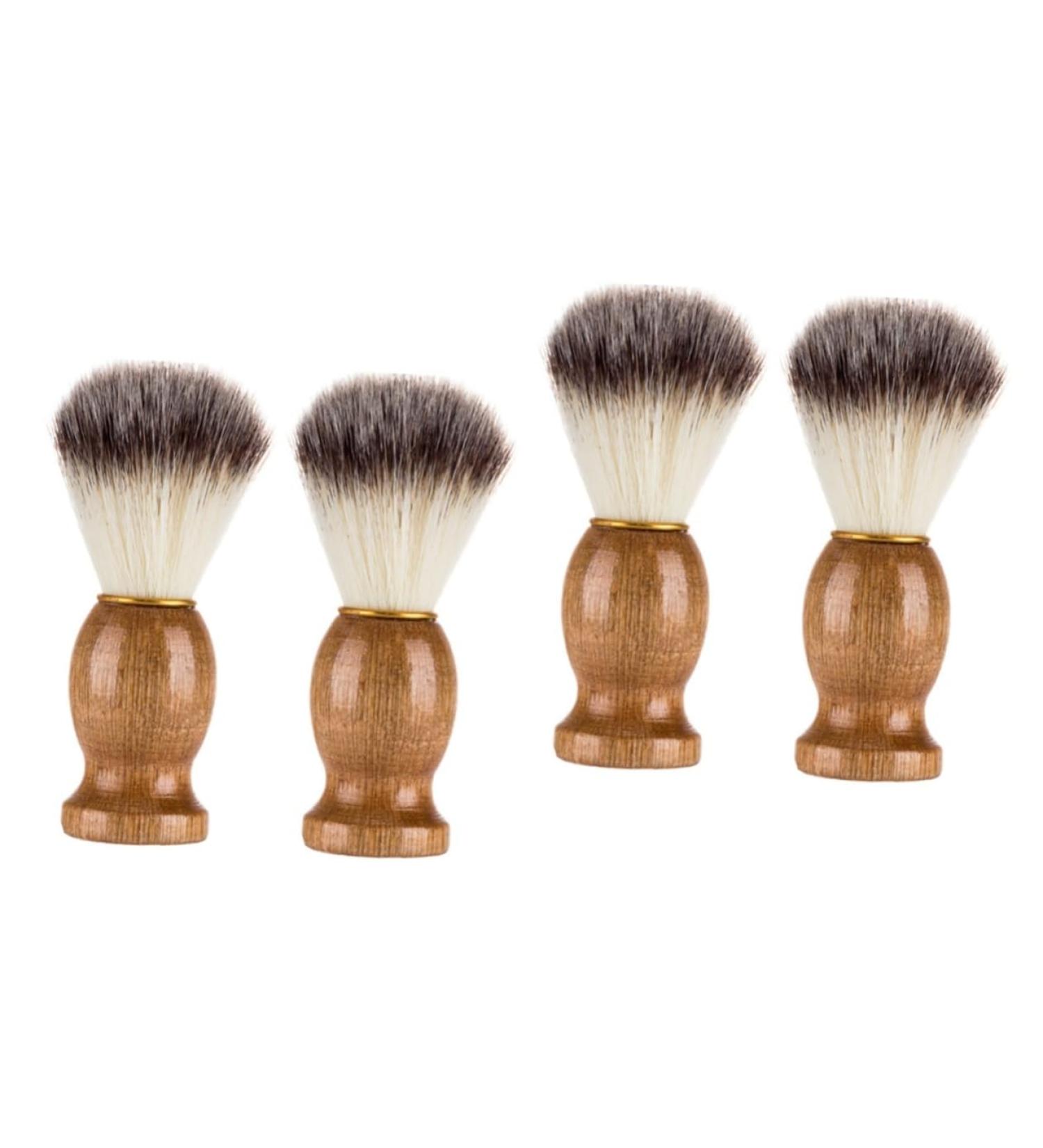Shop Minkissy 4-Piece Shaving Brush Set for Men | Premium Hairdressing Tools & Beard Accessories - International Shipping Available - Buy Online on GoSupps.com