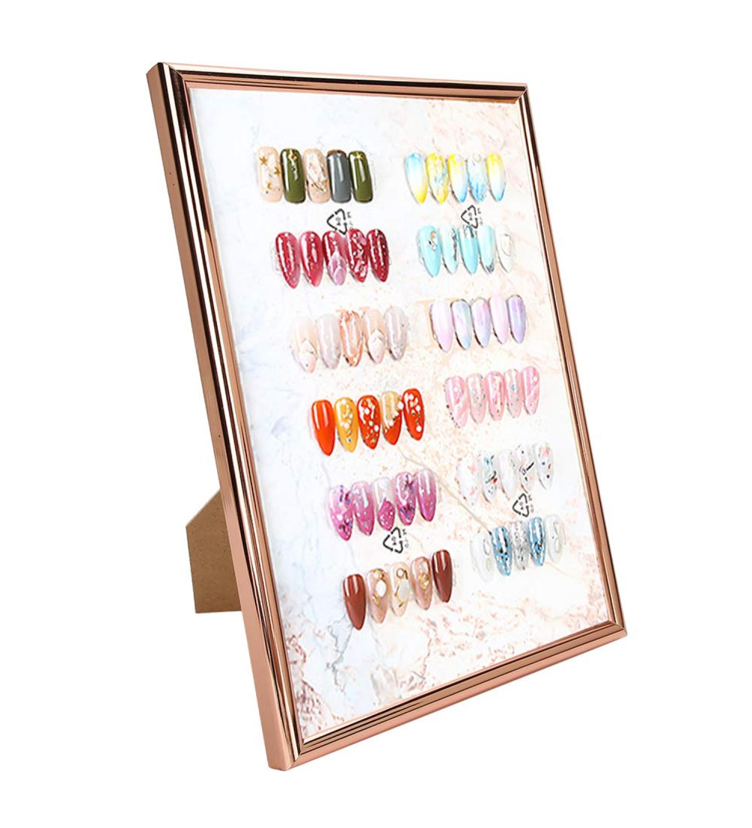 Nail Art Showing Holder Acrylic Nail Art Display Holder Nail Art Color Chart Display Board Stand Nail Tip Gel Polish Color Display Card Frame - Buy Online on GoSupps.com