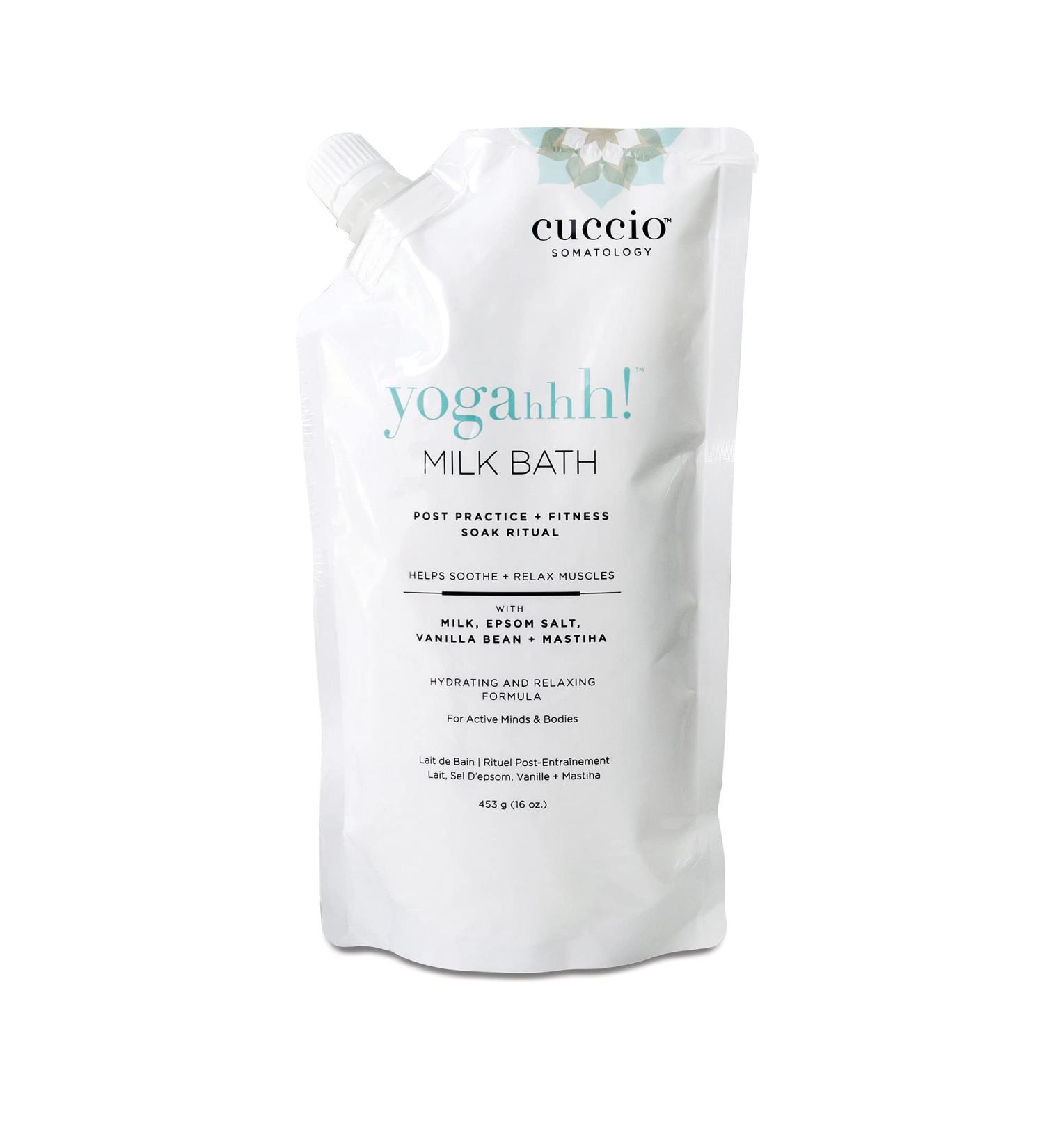 Cuccio Somatology Yogahhh Milk Bath - Restores Moisture, Relieves Muscle Discomfort, Exfoliates Skin - Paraben Free - 16 oz - Buy Online on GoSupps.com