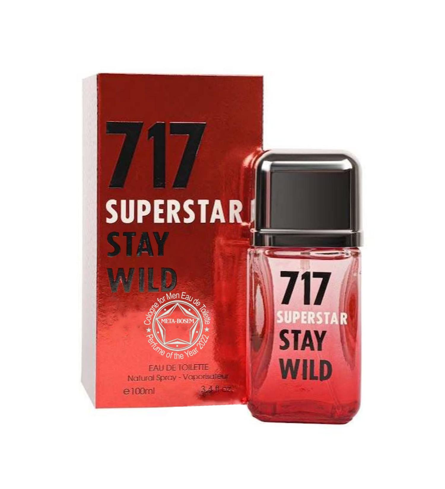 META-BOSEM 717 Super Star Stay Wild Men's Cologne Eau de Toilette Natural Spray - Masculine Scent - Fruity Woody - Great Holiday Gift - for All Day Use - a Classic Bottle 3.4 Fluid Ounce/100Ml 717 Super Star Stay Wild 3.4 Fl Oz (Pack of 1) - Buy Online on GoSupps.com