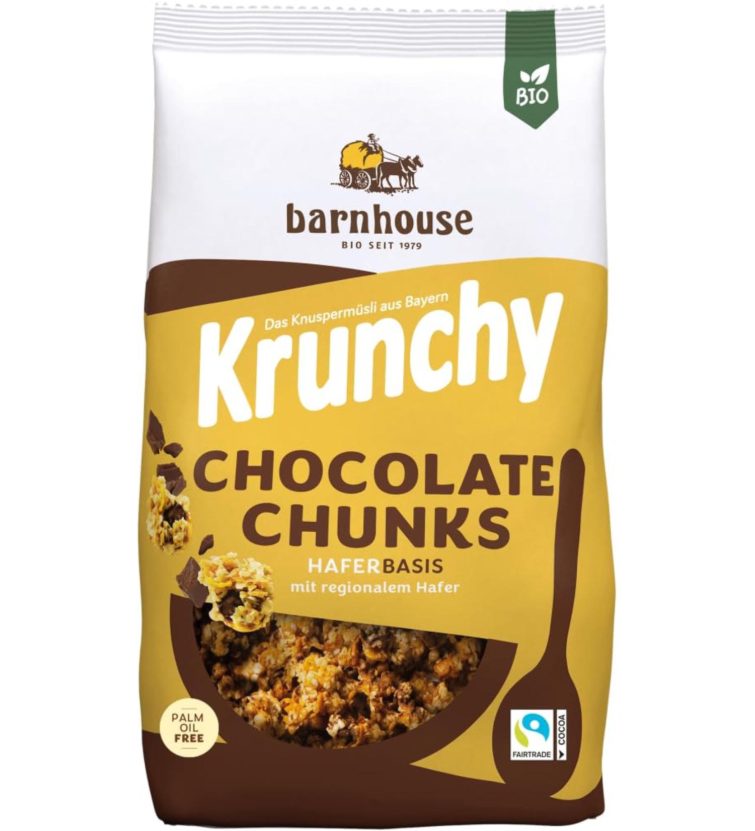 Barnhouse Barnhouse Bio Krunchy and Friends Chocolate Chunks (2 x 500g)