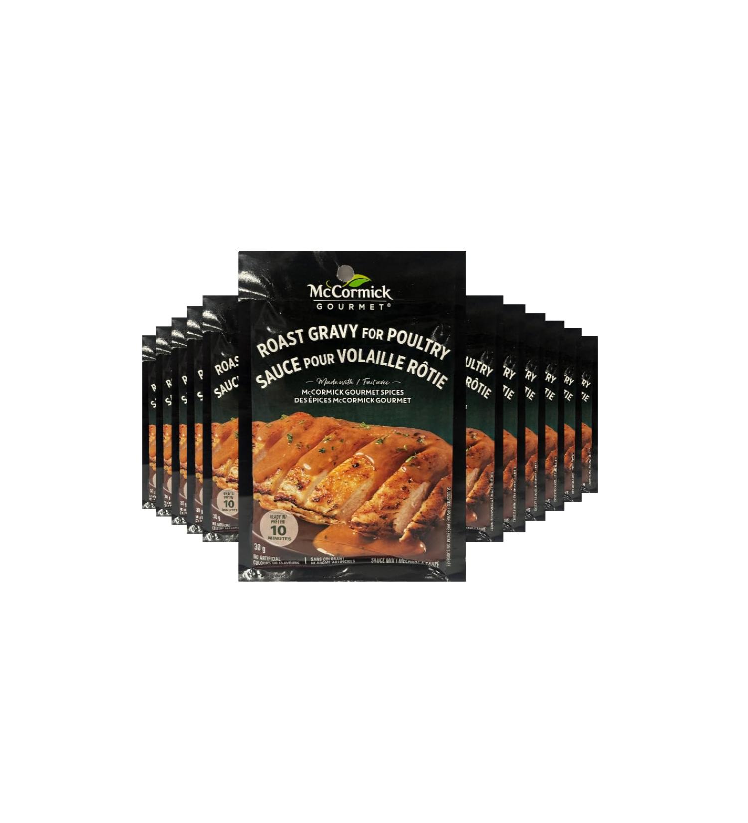 McCormick Gourmet Premium Quality Dry Sauce Mix Roast Poultry Gravy 30g Case Pack 12 Count - Buy Online on GoSupps.com