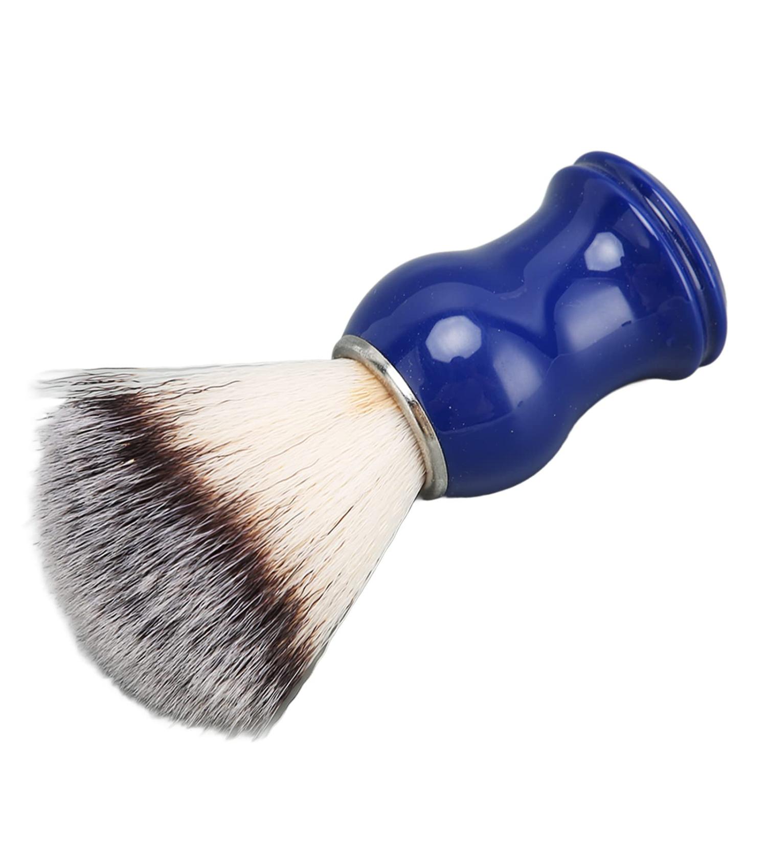 Razor Brush for Men - Handmade Shaving Brush with Blue Handle | Perfect for Salons | 2 Colors Available - Buy Online on GoSupps.com