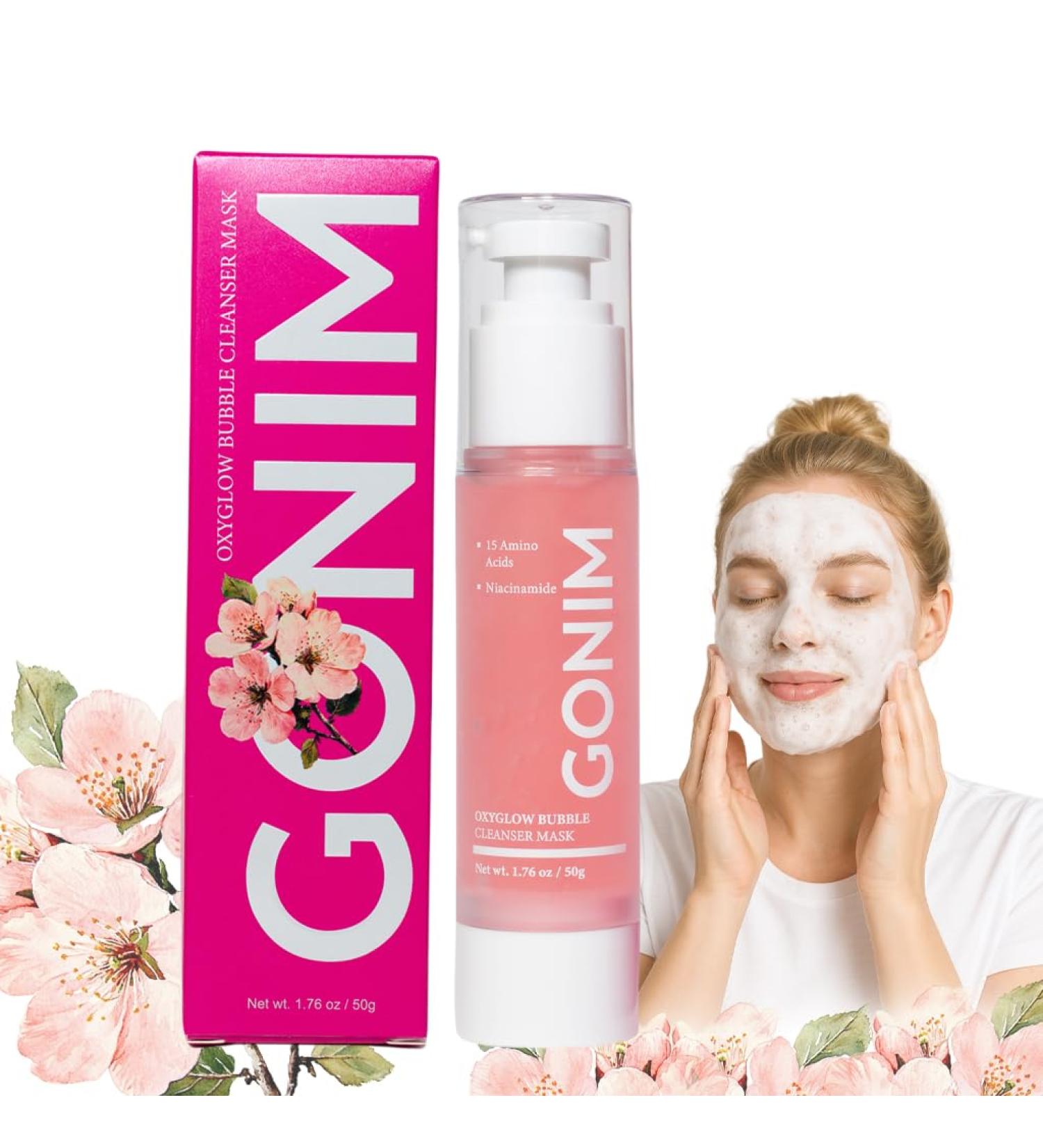 GONIM Face Wash Bubble Facial Cleanser with 3s Self-Foaming Daily Face Wash for Makeup Remover Collagen + Ceramides + Niacinamide Weekly Face Mask for Oily Skin Deep Cleansing Skin Care 50g/1.76oz - Buy Online on GoSupps.com