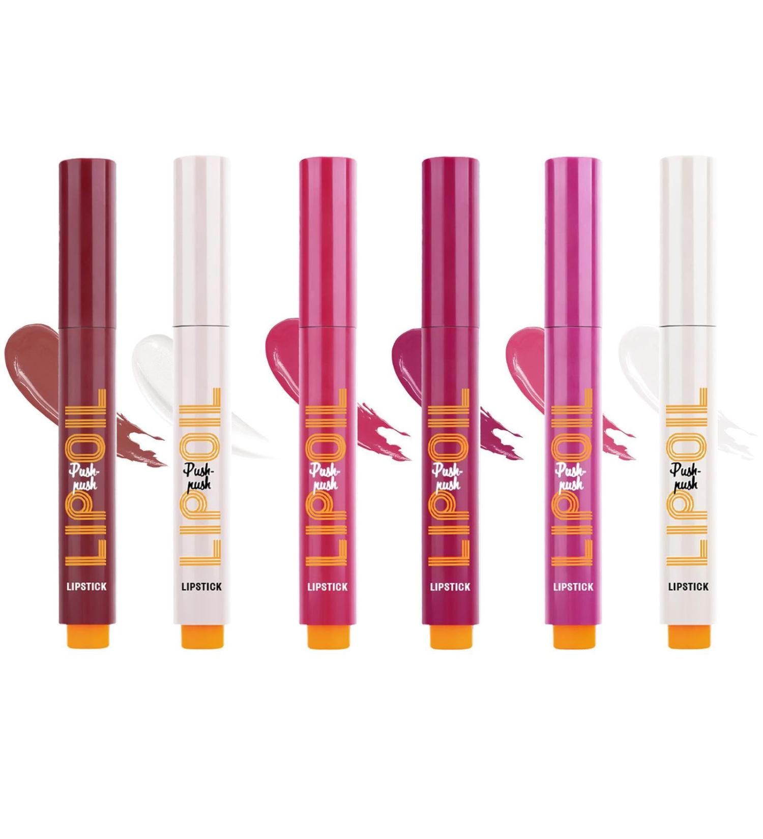  Whnbuij Click Lip Pen - Moisturizing Lip Pen Click Lip Balm Pen - Lip Plumping Lip Pen | Set of 6 Moisturizing Lipsticks for Gloss - Buy Online on GoSupps.com