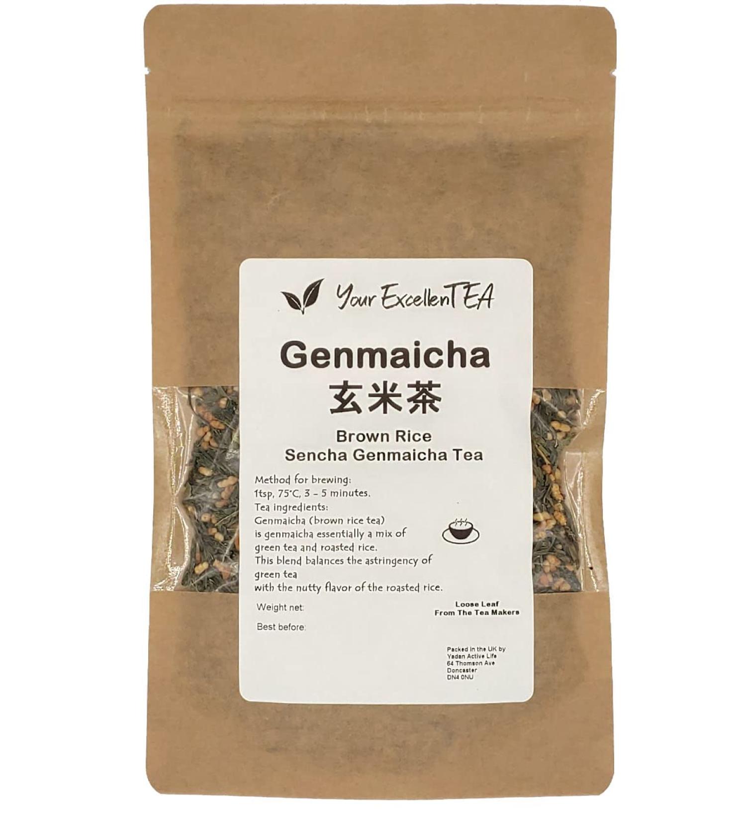 Genmaicha Brown Rice Sencha Green Loose Leaf Tea - 500g Japanese Style - Buy Online on GoSupps.com