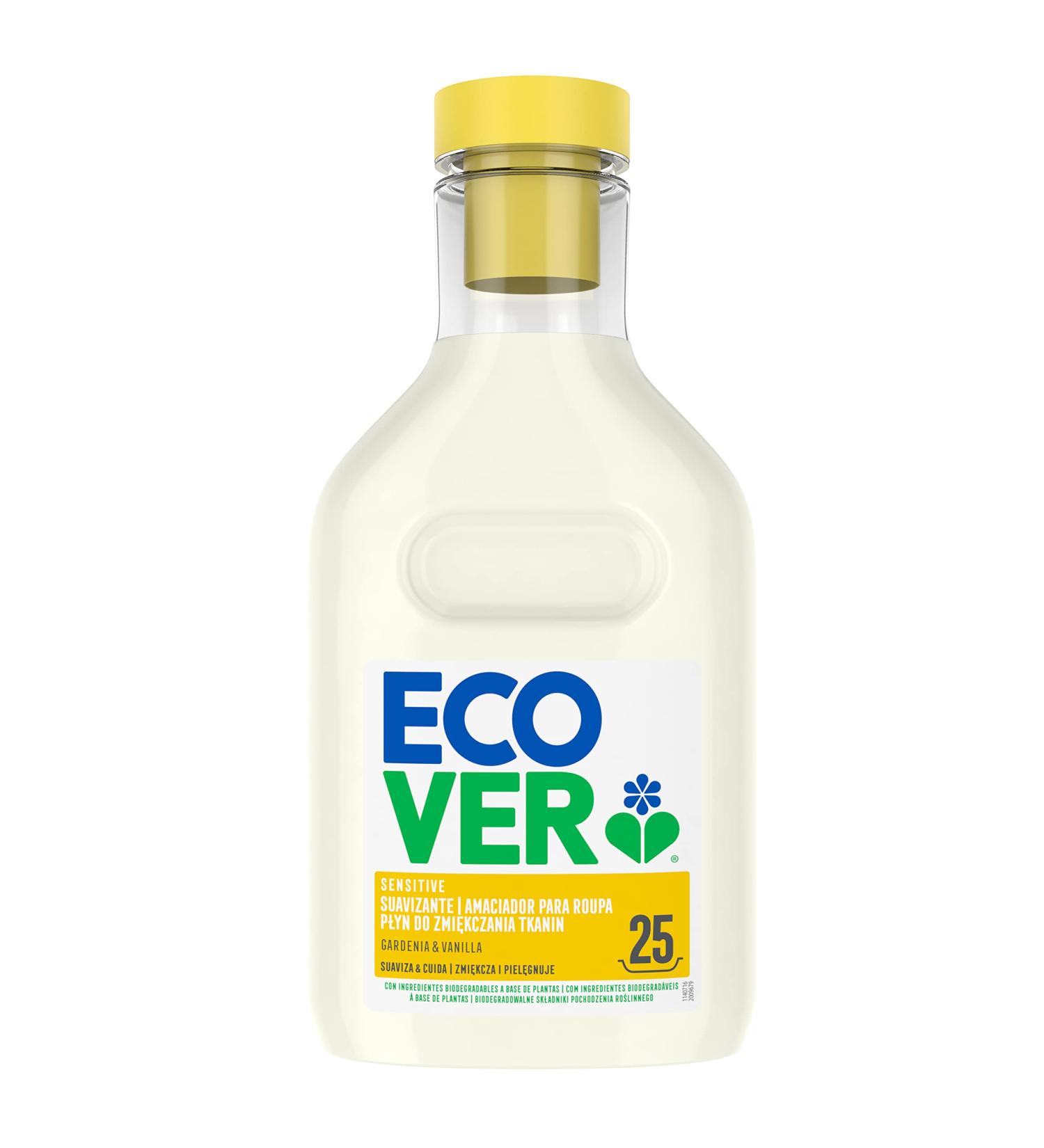 Ecover Gardenia & Vanilla Fabric Softener 750 ml - Eco-Friendly Softening 200 Pieces (1 Pack) - Shop Internationally! - Buy Online on GoSupps.com