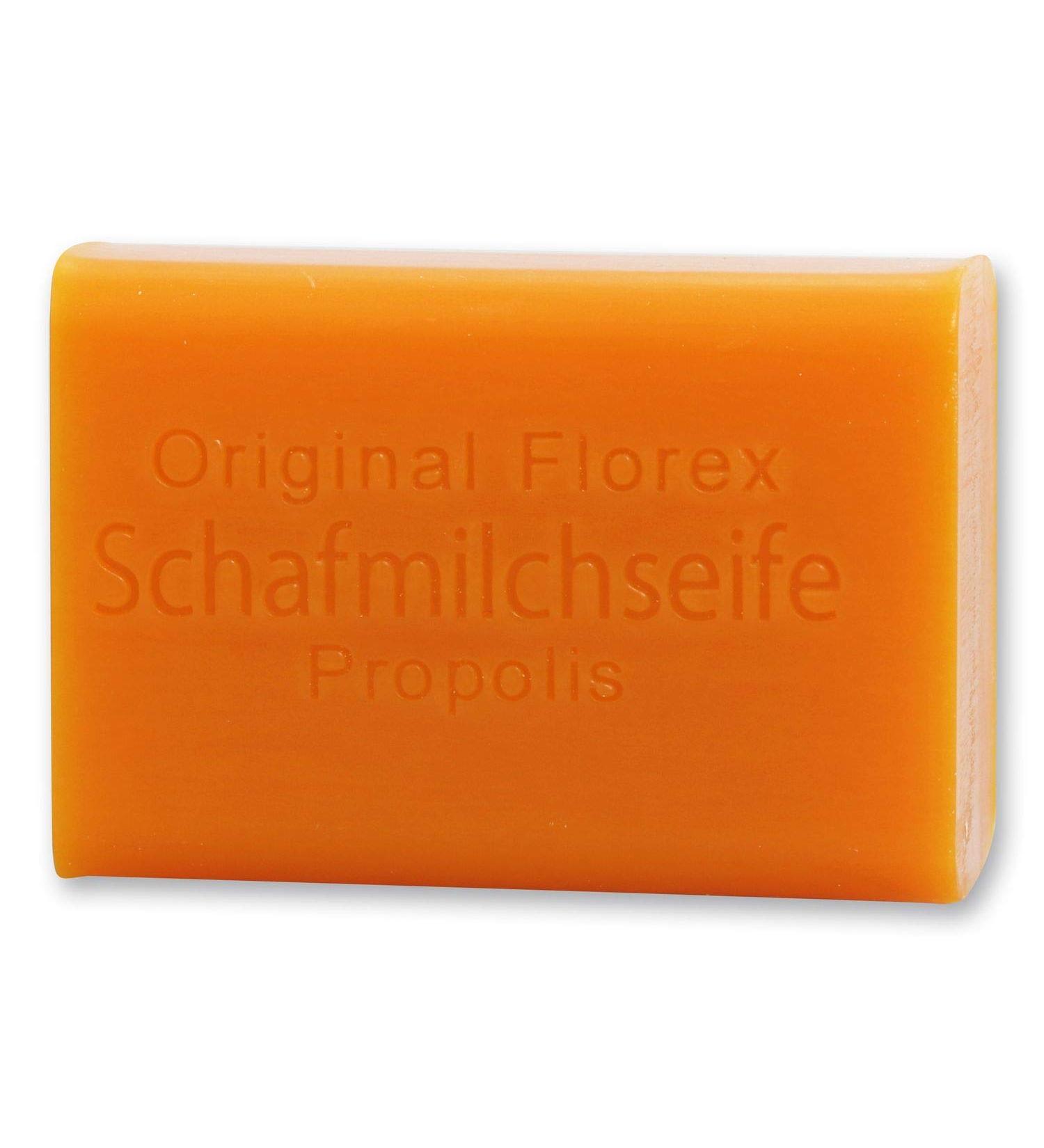 Florex Florex Sheep Milk Soap - Propolis - Mild Soap Scented with Honey Extract - Intensely Moisturises - 100g