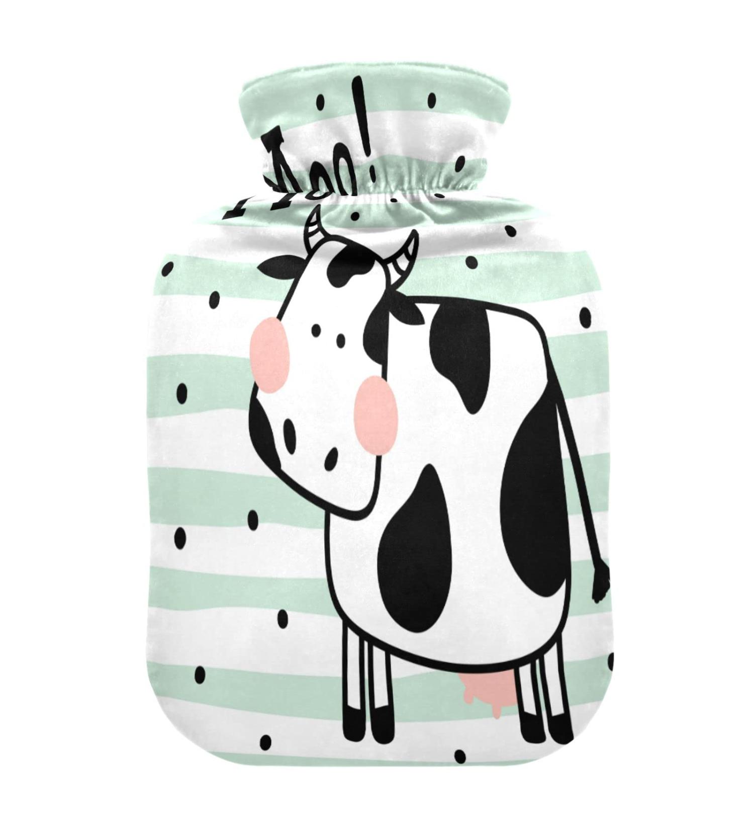 Buy MOO COW Hot Water Bottle with Cover | Relief for Hands Feet & Neck Pain | Perfect Gift for Kids & Women - Buy Online on GoSupps.com