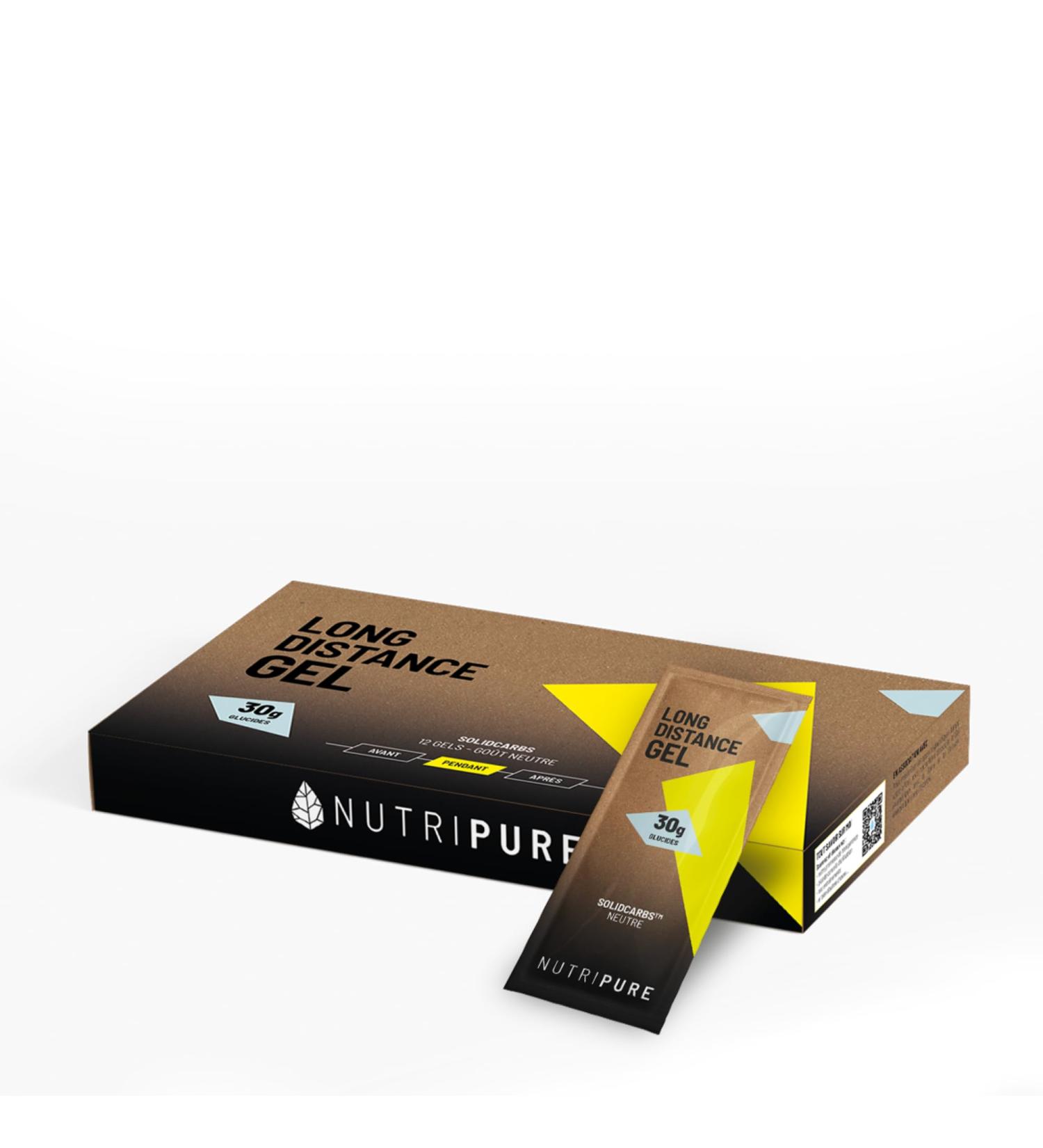Nutripure | Gel nerg tique Longue Distance | Go t Neutre | Haute Tol rance Digestive | Sans Conservateurs | 30g de Glucides | Sport d Endurance (Course Trail V lo Triathlon) | 1 tui (12 gels) 2.5 g (Lot de 12) - Buy Online on GoSupps.com