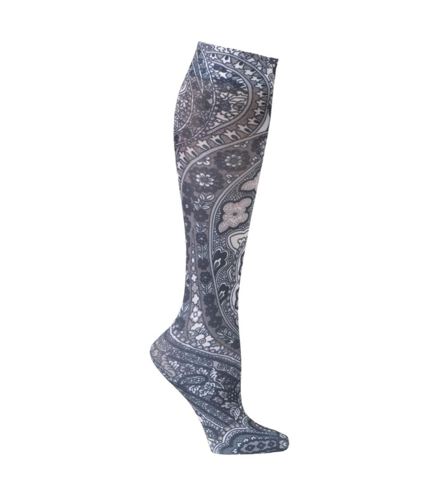Celeste Stein Black Paisley Fountain Compression Socks - One Size - Buy Online on GoSupps.com