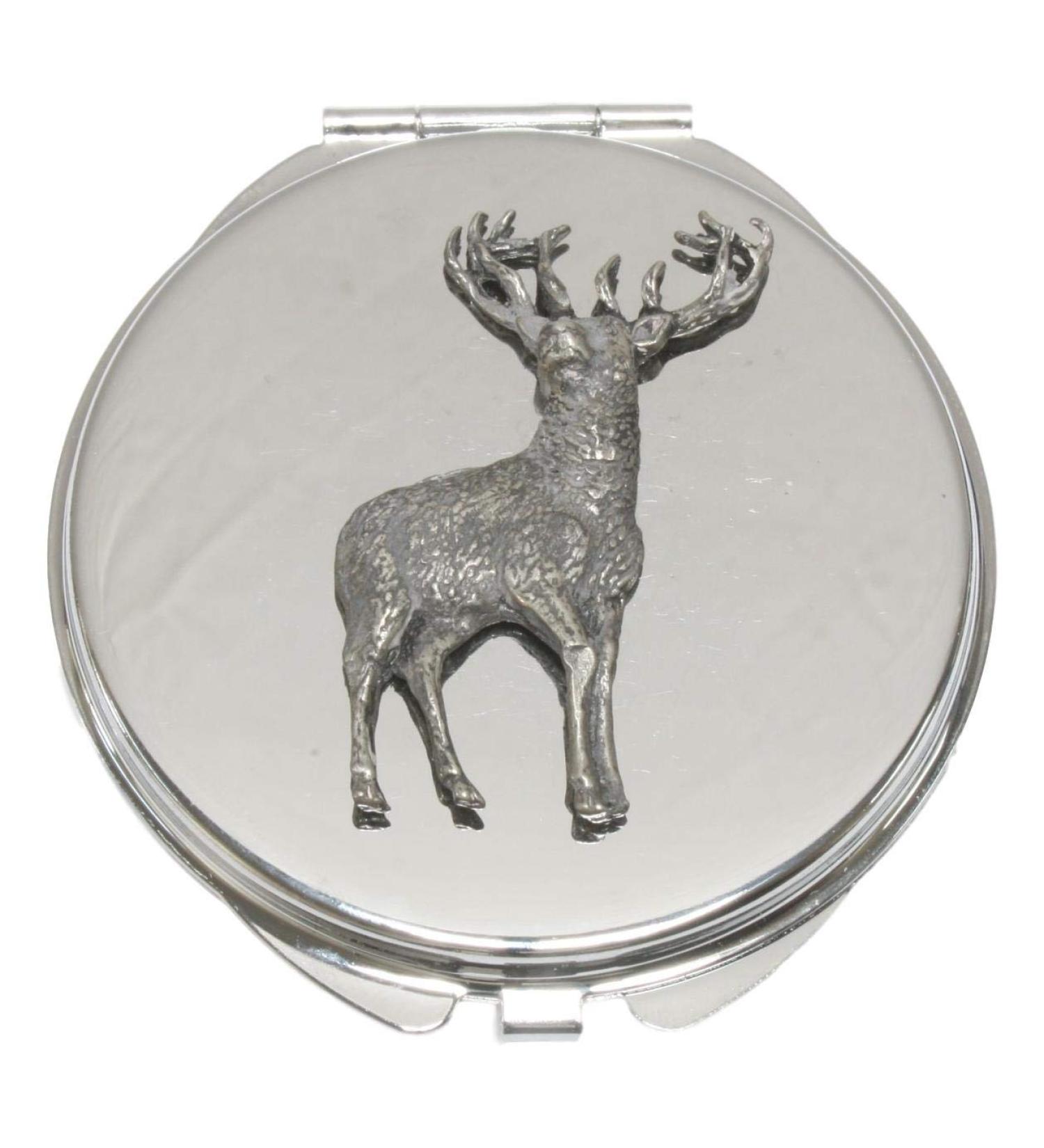 Standing Stag Compact Mirror Handbag Gift With Free Engraving 348 - Buy Online on GoSupps.com
