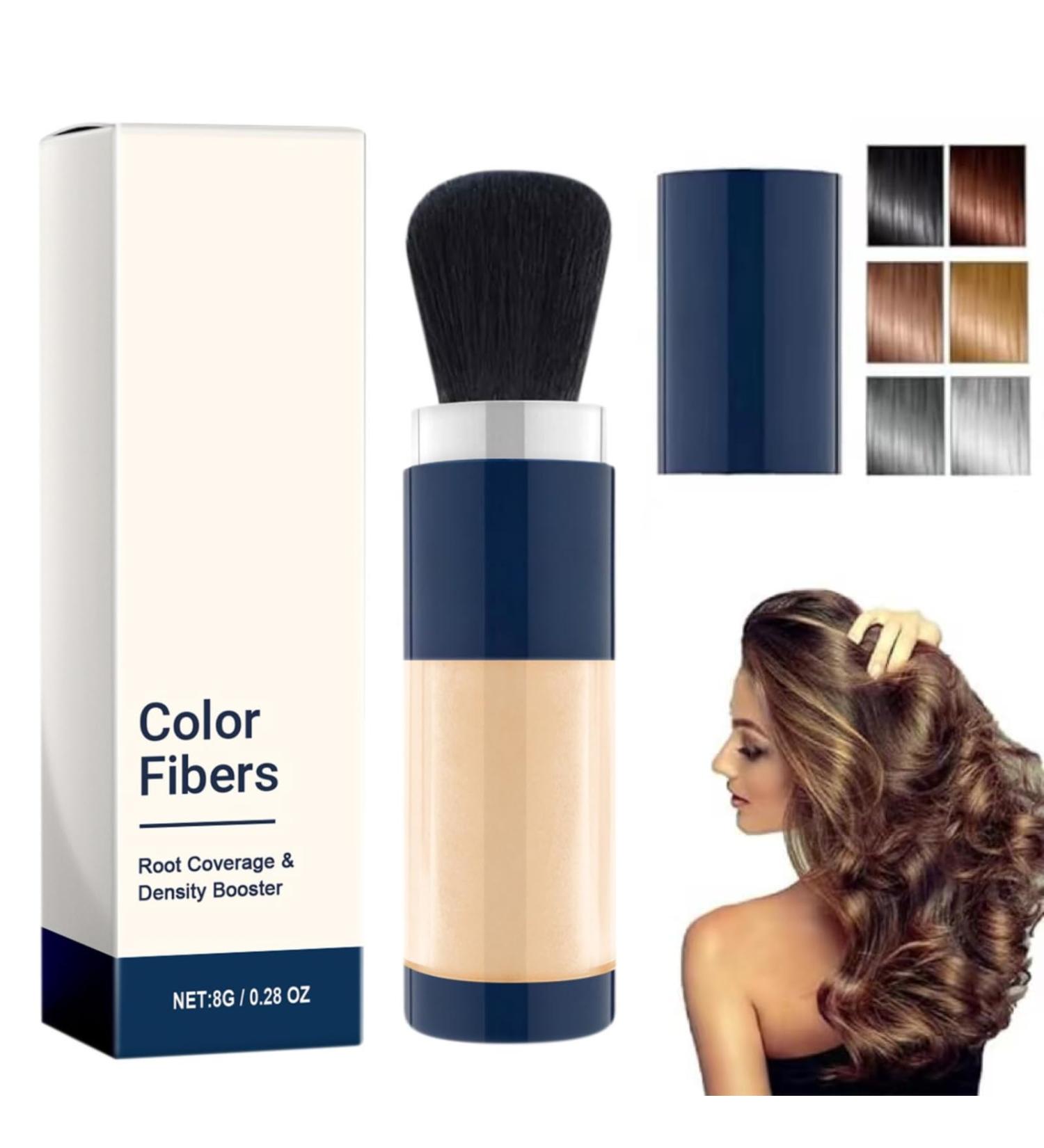 Supersize Color Fibers with Refill Set Colored Hair Thickener Hair Fibers for Men Women Temporary Hair Color for Root Touchup with Hair Thickening Powder Hair Fiber Powder (Gold) - Buy Online on GoSupps.com
