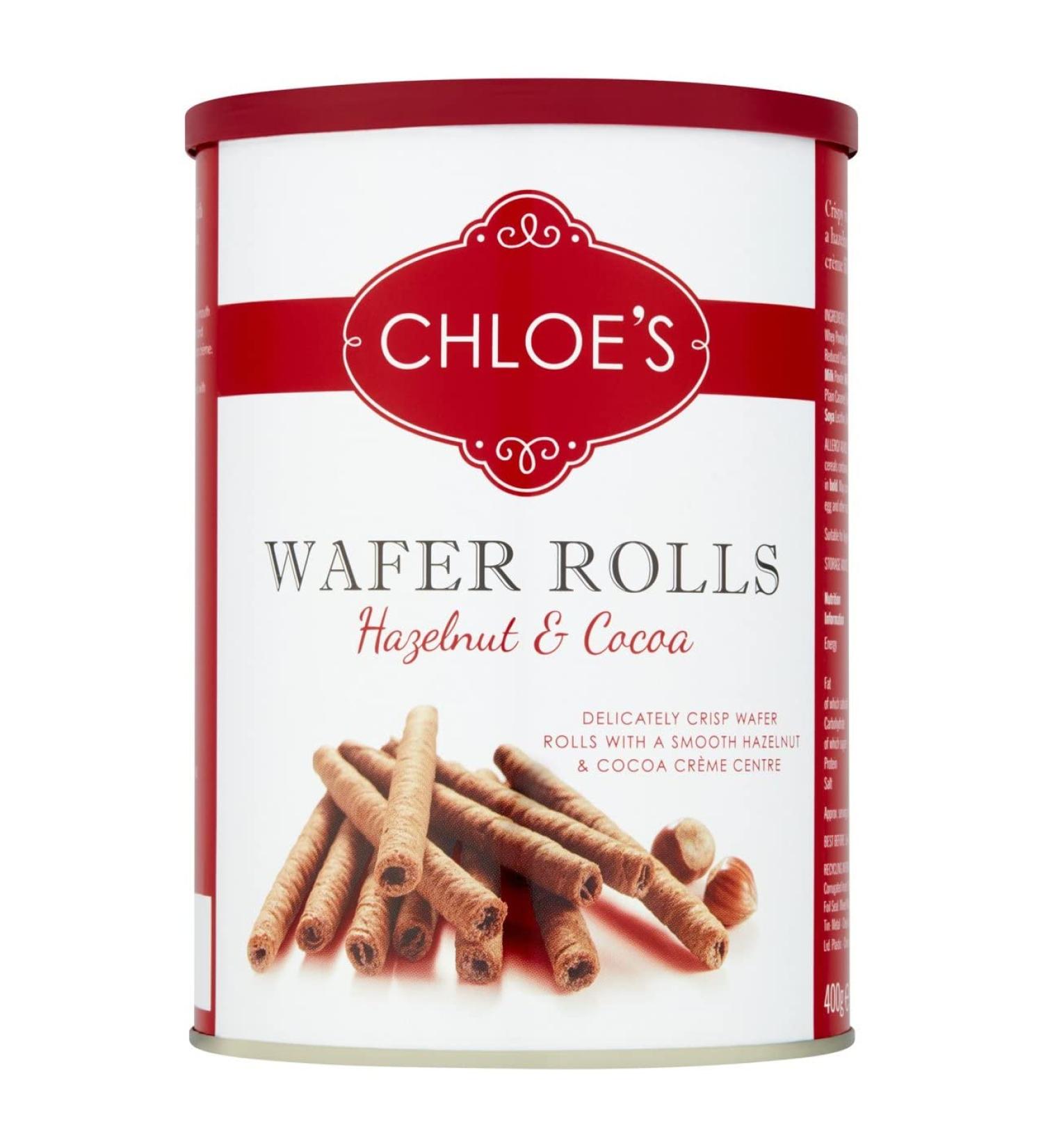 Chloe's Hazelnut & Cocoa Wafers 400g - Buy Online on GoSupps.com