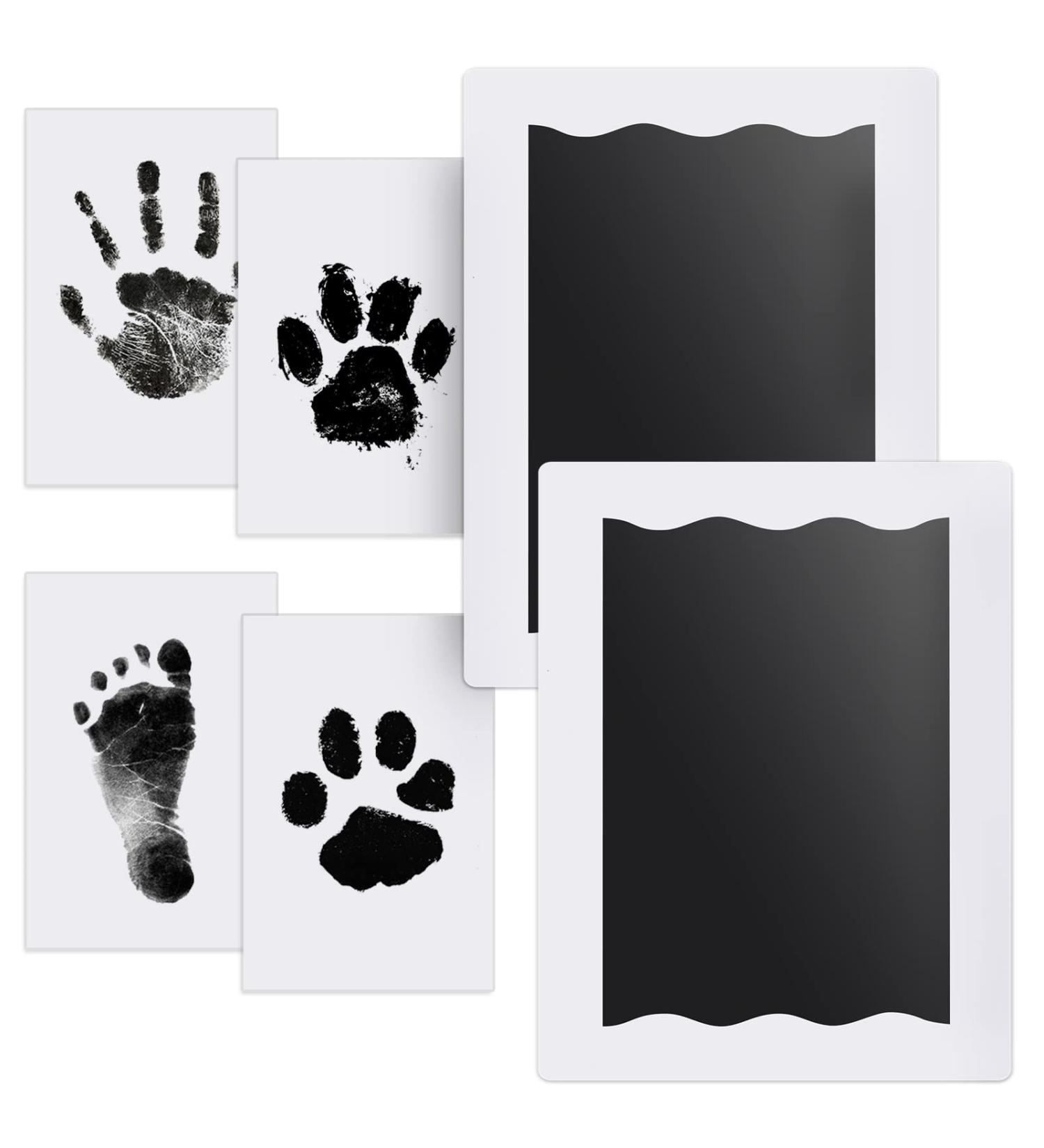 Nabance Baby Hand and Footprint Kit - 2 Large Inkless Print Pads | Safe Non-Toxic Keepsake for Babies 0-12 Months & Dogs | Imprint Cards Included - Buy Online on GoSupps.com