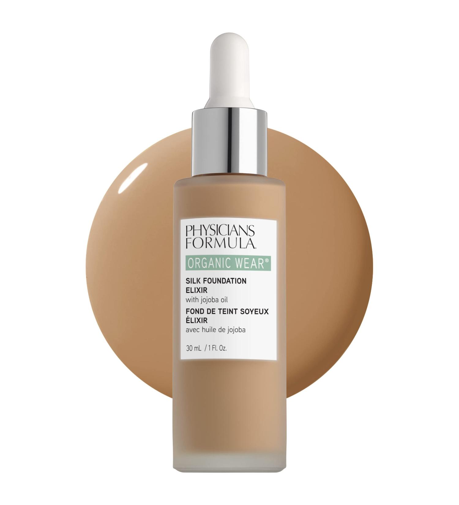 Physicians Formula Organic Wear All Natural Liquid Foundation Elixir Medium | Full Coverage | Dermatologist and Clinically Tested - Buy Online on GoSupps.com