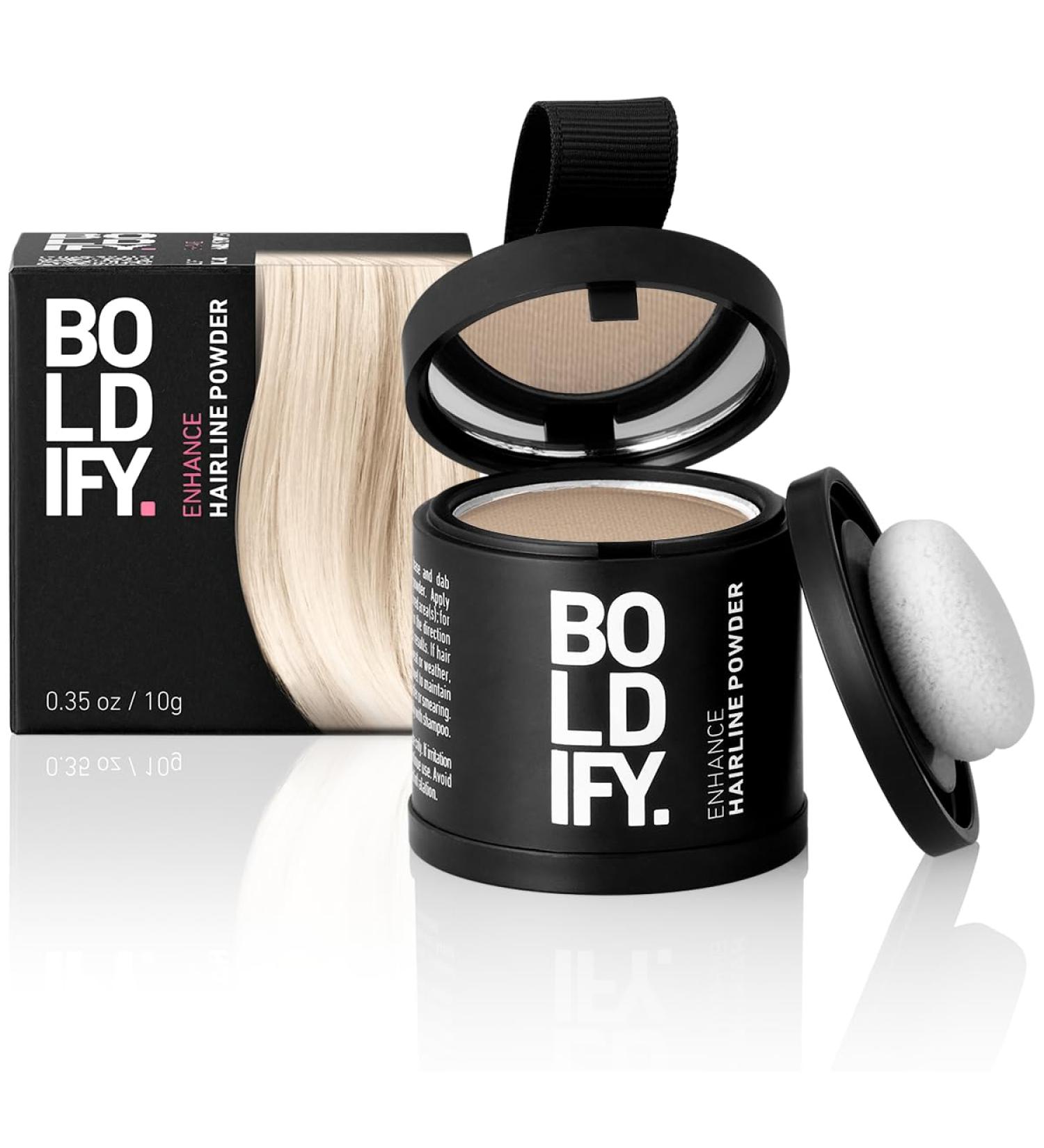 BOLDIFY Hairline Powder - LARGER 10g Bottle - Root Touch Up Powder - Instantly Conceals Hair Loss - Hair Toppers for Women & Men Hair Powder for Thinning Stain-Proof 48 Hour Formula (Light Blonde) 10 g (Pack of 1) Light Blonde - Buy Online on GoSupps.com