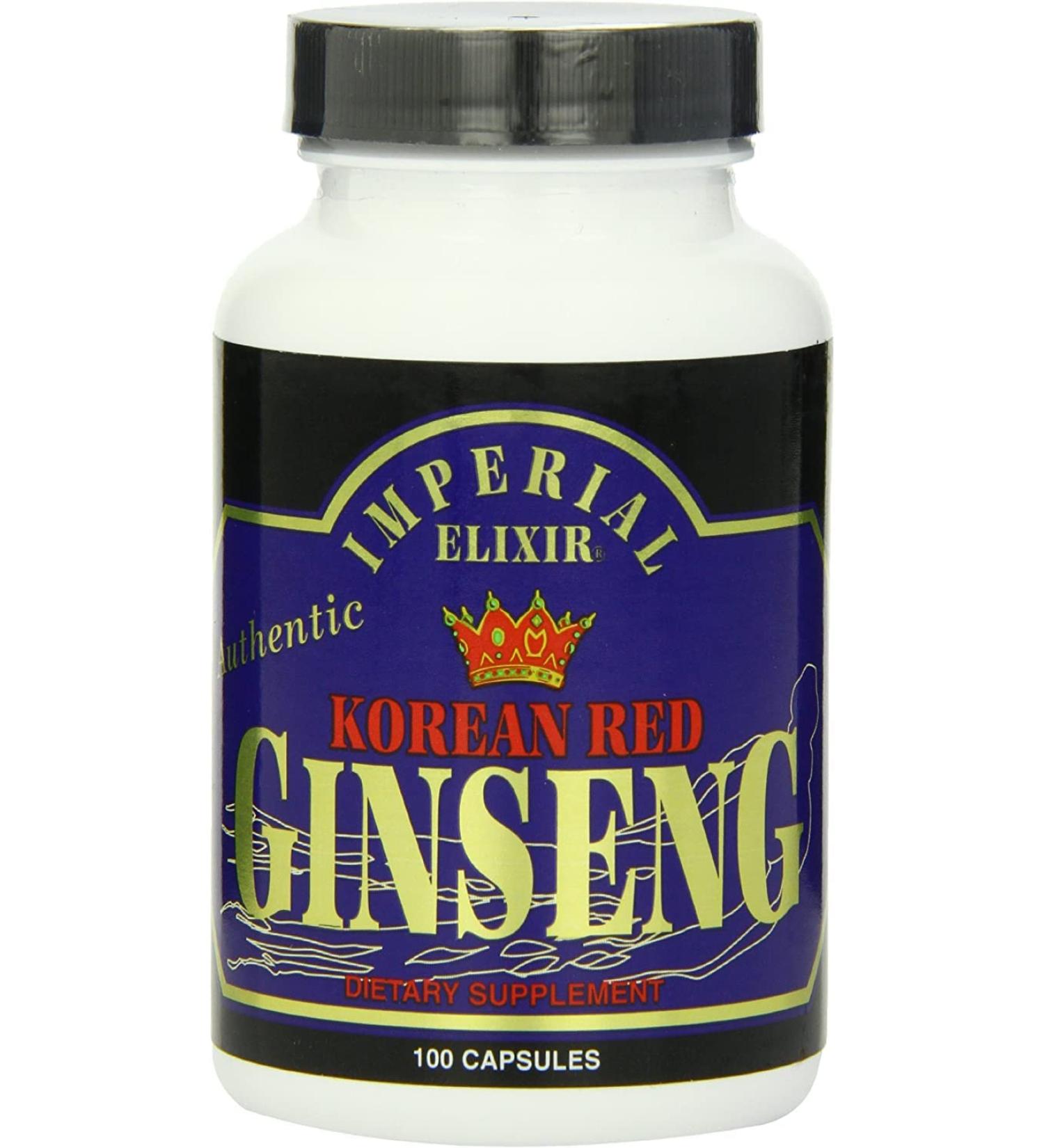 Imperial Elixir Korean Red Ginseng - 300 mg Each - 100 Capsules - Buy Online on GoSupps.com