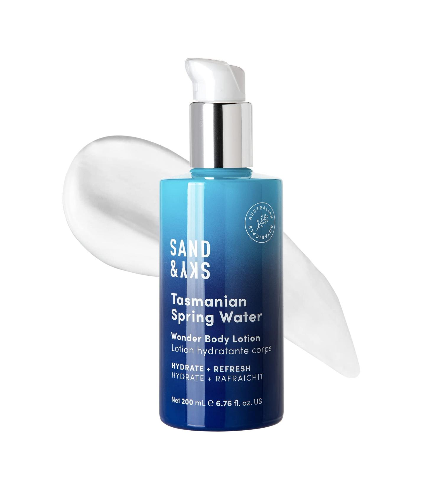 Sand & Sky Body Lotion - Hydrating After-Sun Moisture with Tasmaniac Spring Water & Hyaluronic Acid - 200ml for Dry Skin - Buy Online on GoSupps.com