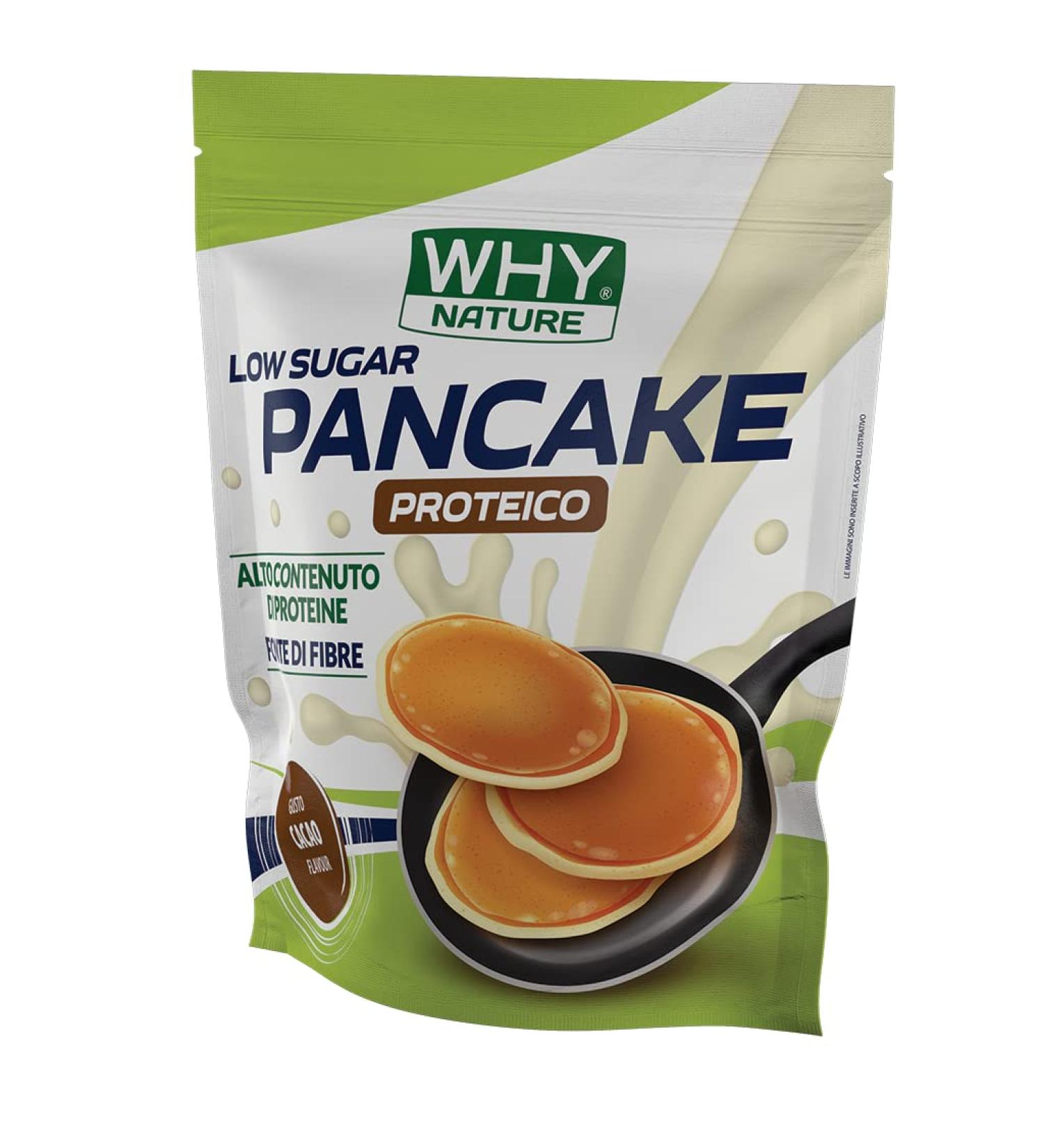  WHY NATURE WHY NATURE PROTEIN PANCAKE - Protein Pancakes - Pancake Mix with Oat Flour - Cocoa Flavor - 1 kg - Buy Online on GoSupps.com