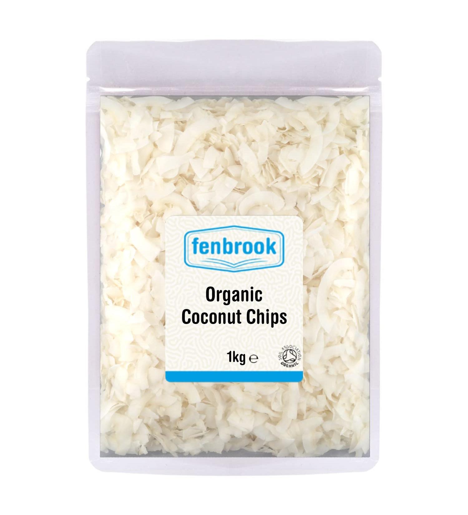 Organic Coconut Chips 1kg Certified Organic by Fenbrook Organic - Buy Online on GoSupps.com
