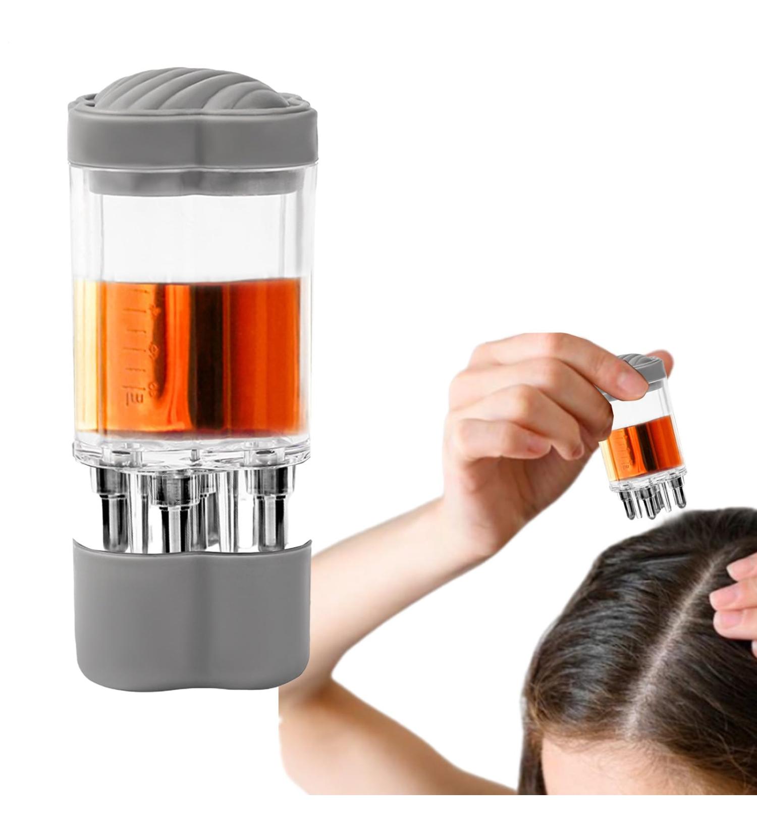Flacon applicateur d'huile capillaire portable - Peigne de massage du cuir chevelu avec bille roulante - des nutriments - Ajustement pr cis du cuir chevelu pour la croissance des gris - Buy Online on GoSupps.com