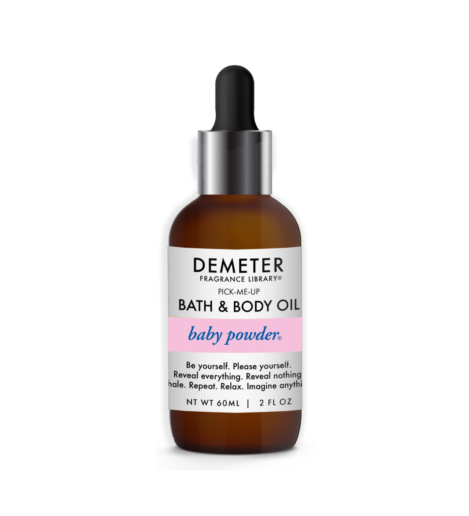 DEMETER Baby Powder Bath & Body Oil.- 2 oz- Long-Lasting