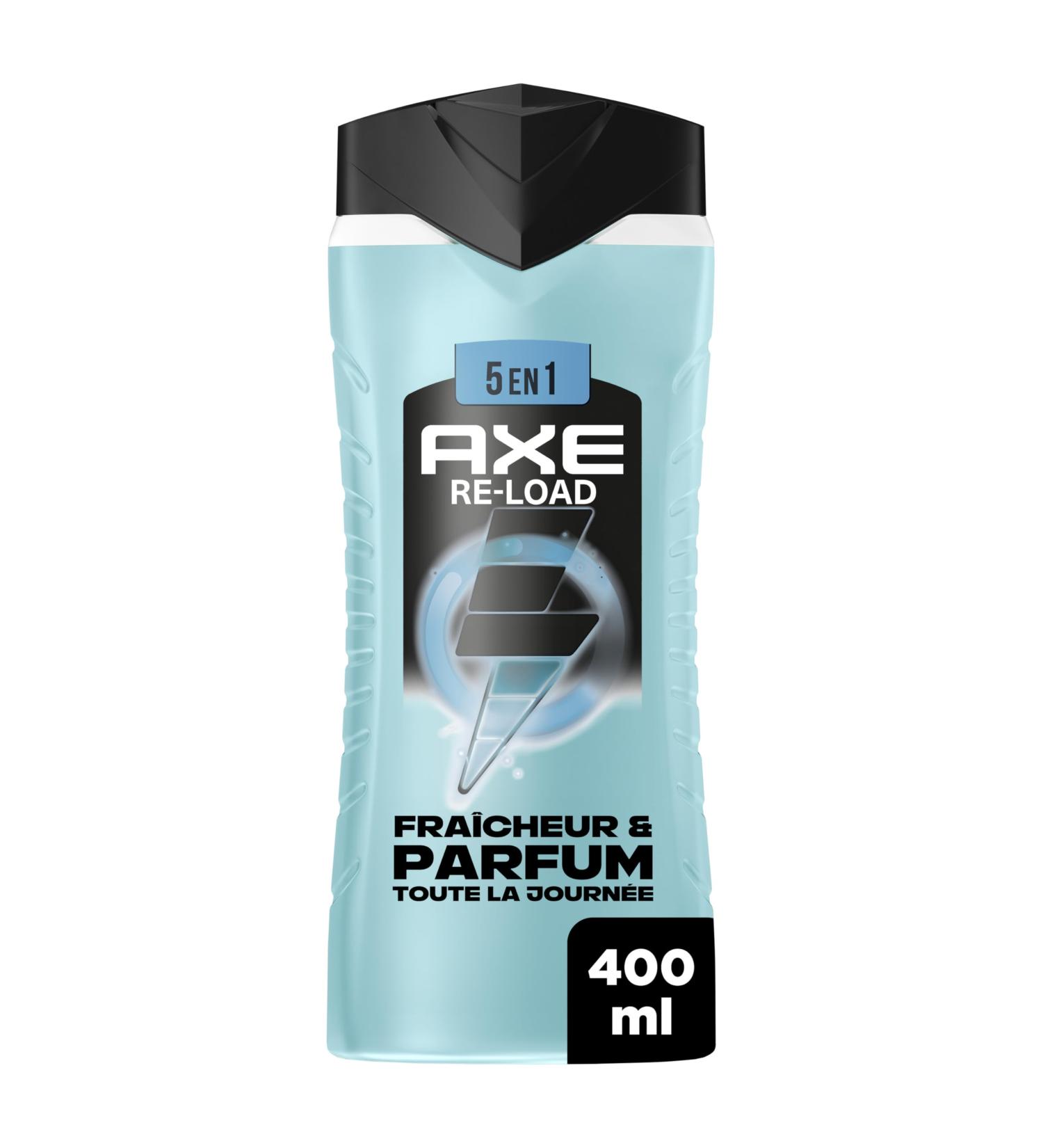 AXE - Gel Douche Homme 5en1 - Re-Load - 24h Hydratant - 87% d'Ingr dients d'origine naturelle - parfum frais & vivifiant - 400ml 400 ml (Lot de 1) Axe GD Supreme Reload 400ml - Buy Online on GoSupps.com