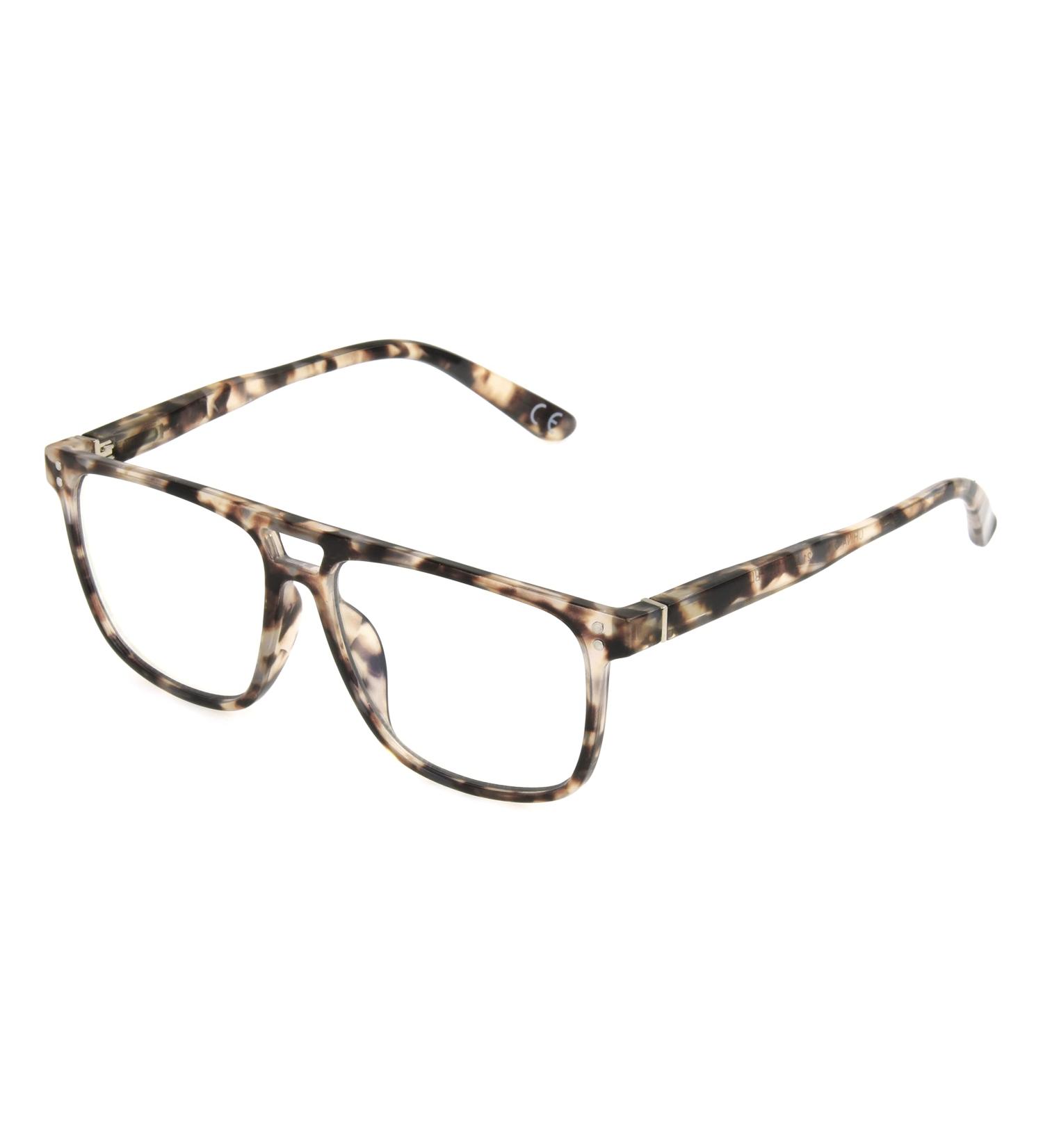 Foster Grant Milo Unisex Blue Light Glasses - Milky Gray Tortoise 53mm | Shop Internationally - Buy Online on GoSupps.com