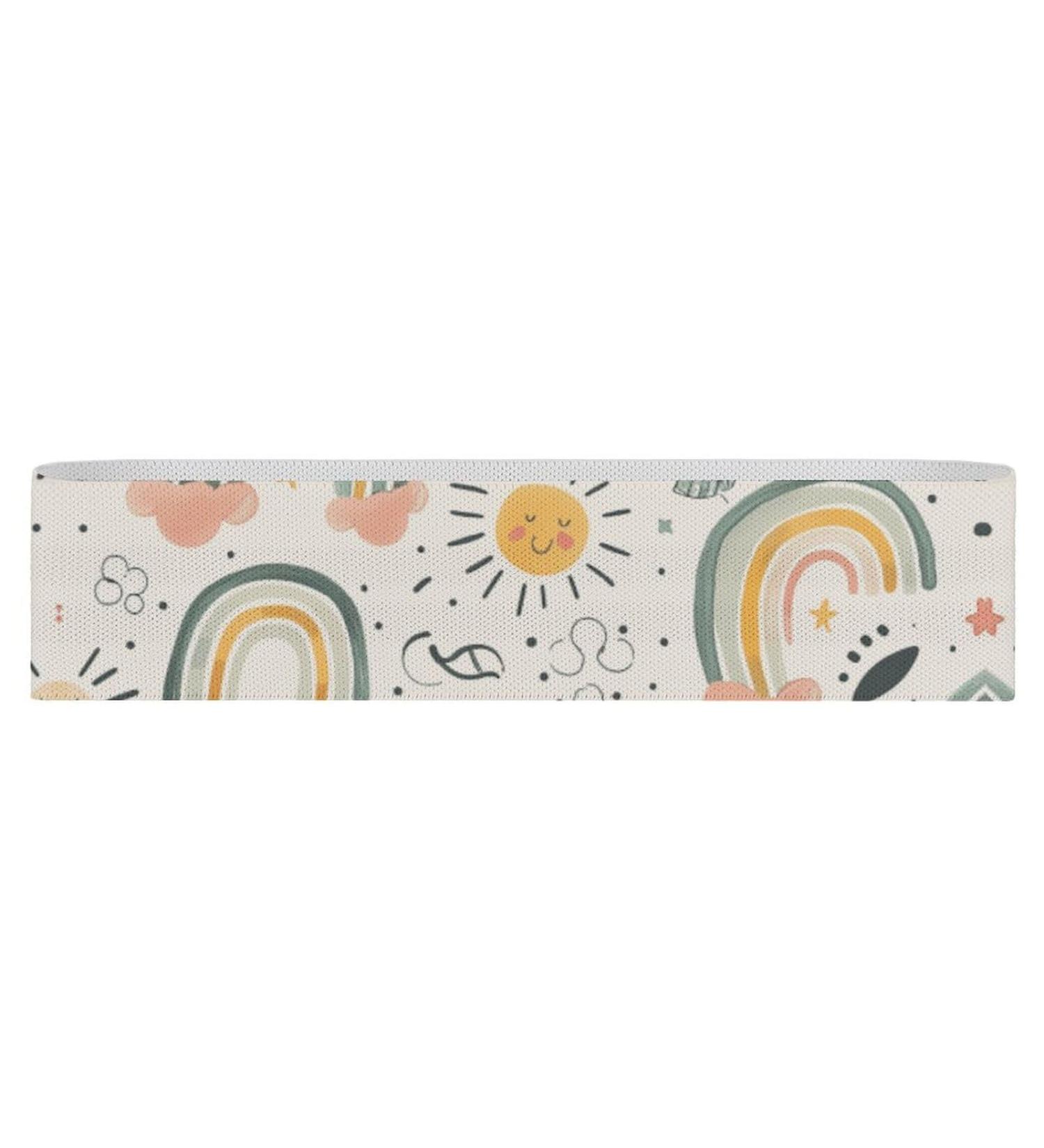 Buy Watermelon & Rainbow Printed Resistance Bands | Fabric Exercise & Fitness Bands for Ultimate Leg Workout - Buy Online on GoSupps.com