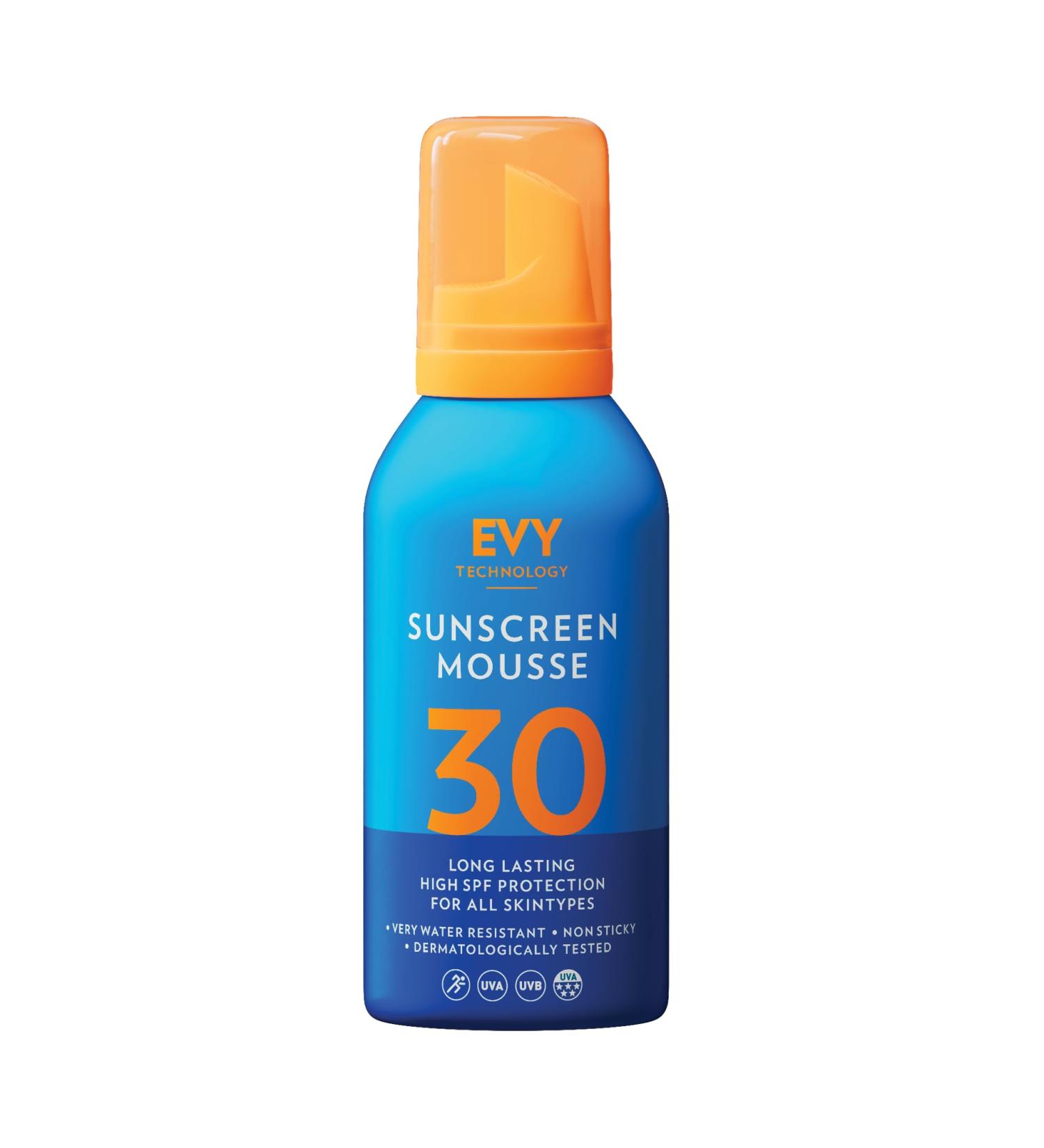  EVY Technology EVY Sport LSF30 Outdoor Sunscreen Mousse Extremely Sweat and Water Resistant Long-Lasting Nourishing Sunscreen - Buy Online on GoSupps.com