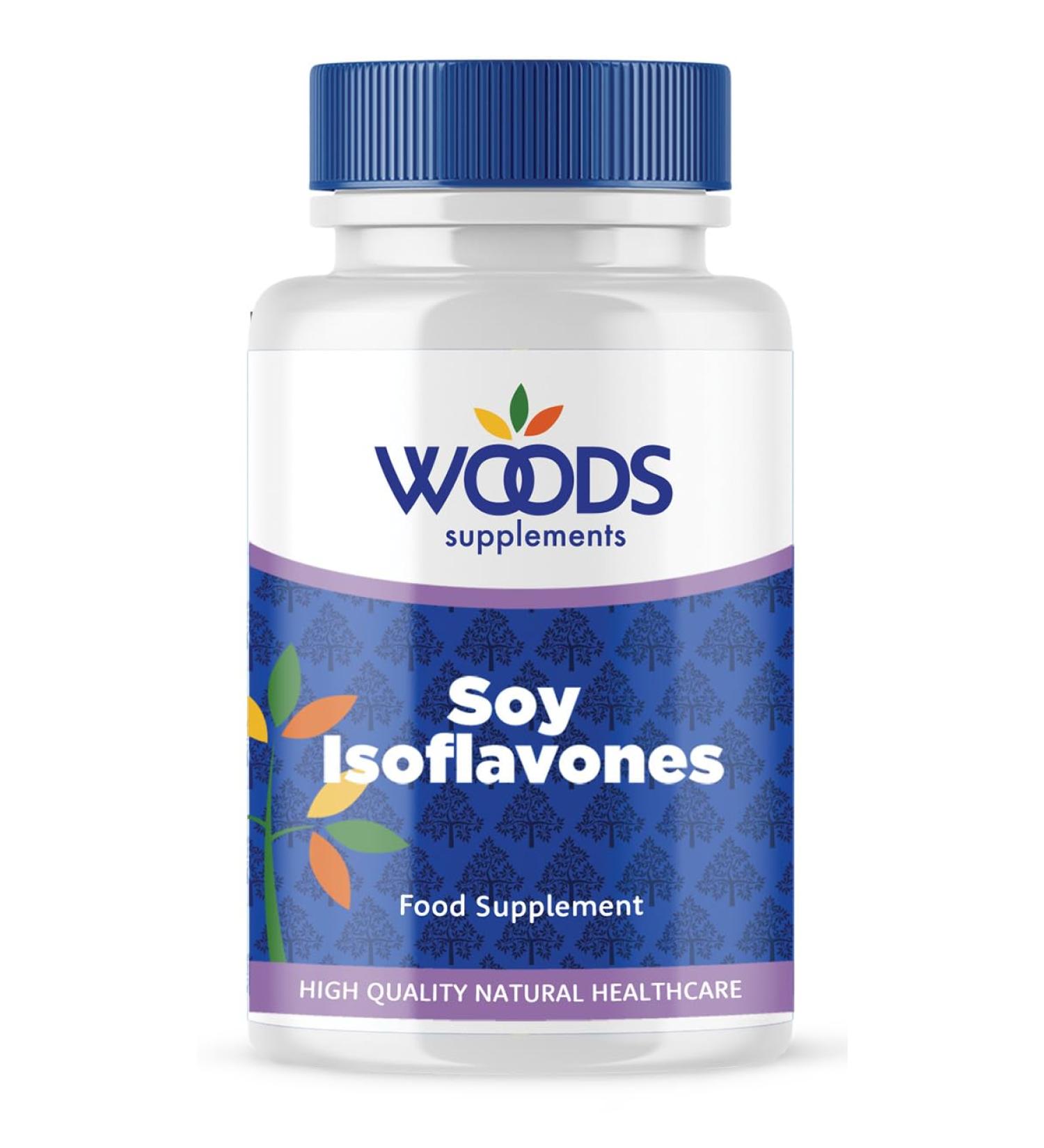 Soy Isoflavones Tablets from Woods Supplements | Vitamin B6 which contributes to The Regulation of hormonal Activity | 100mg Isoflavones | Suitable for Vegetarians & Vegans (360)